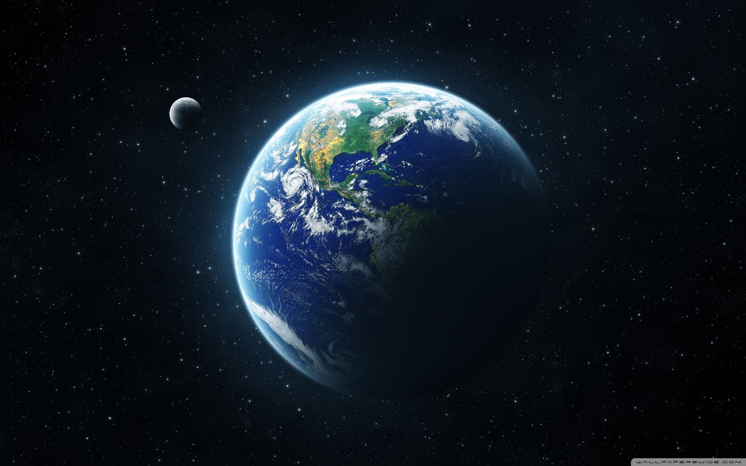 Earth and Moon Wallpapers