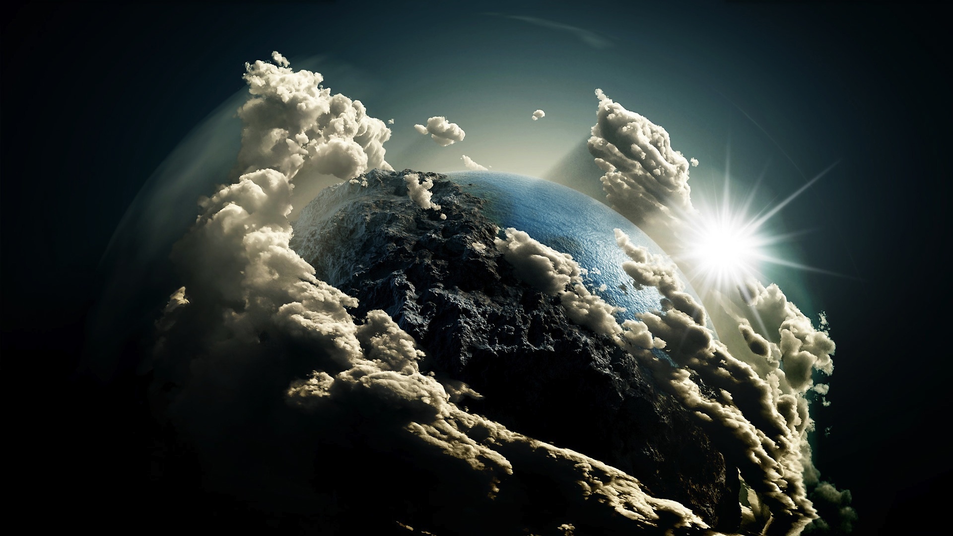 Earth Clouds Wallpaper