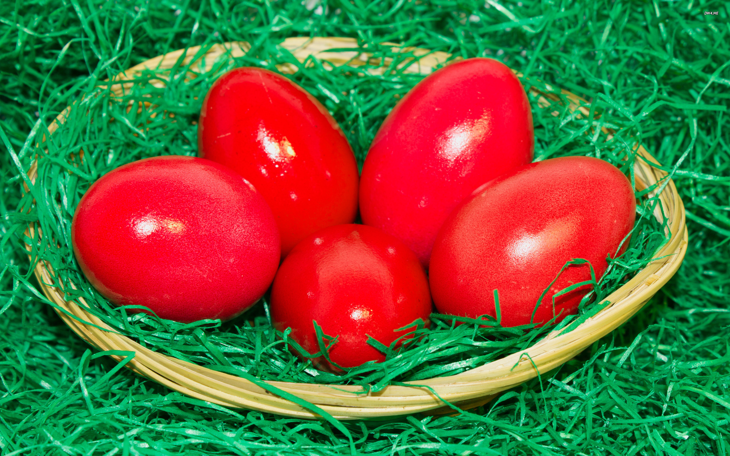 ... Red Easter eggs wallpaper 2560x1600 ...