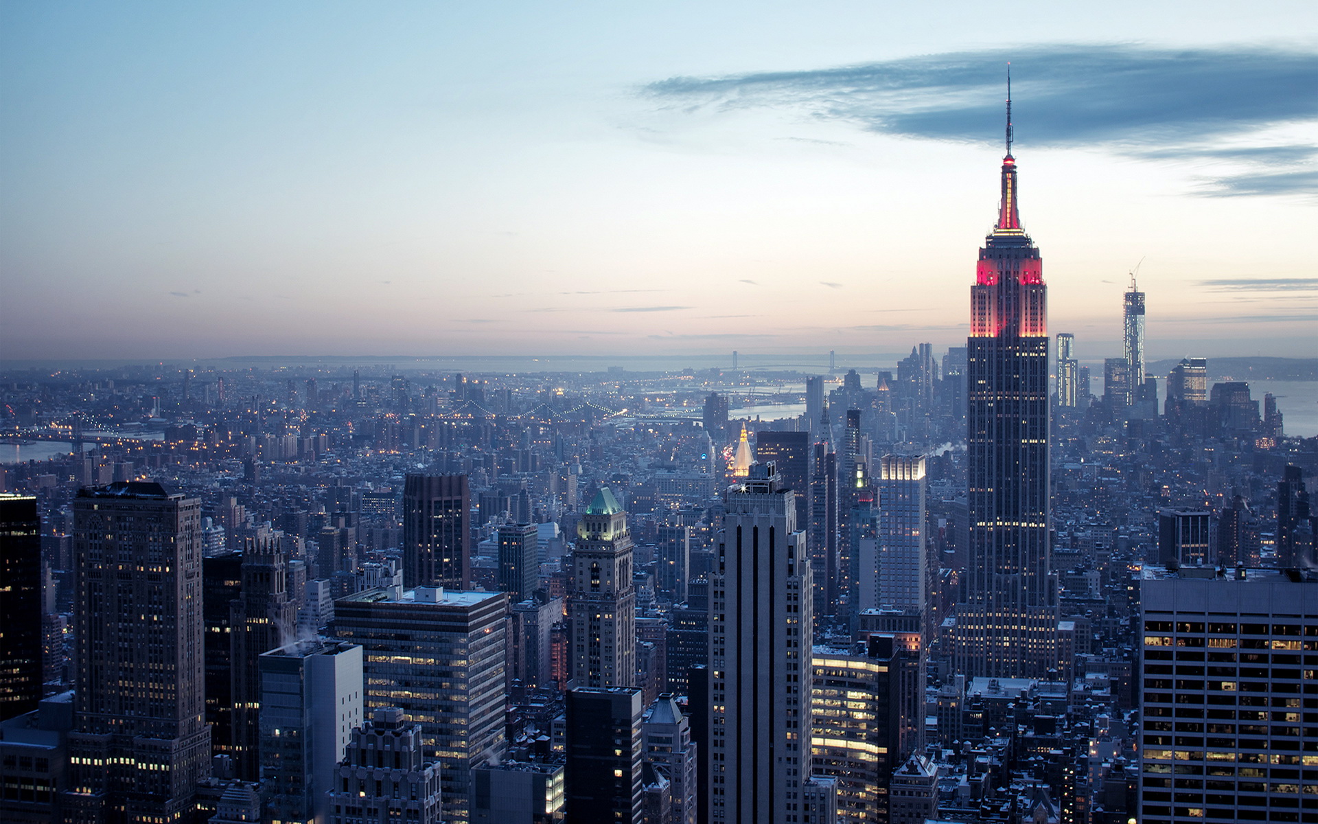 Hd Wallpaper Empire State Building Sky View