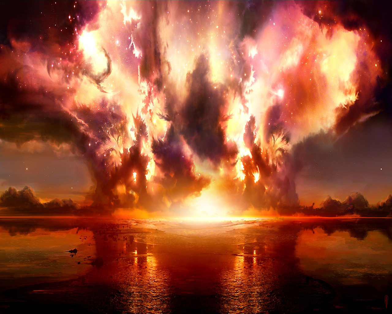 Explosion Res: 1280x1024 / Size:838kb. Views: 75092. More 3D & Digital Art Scene wallpapers
