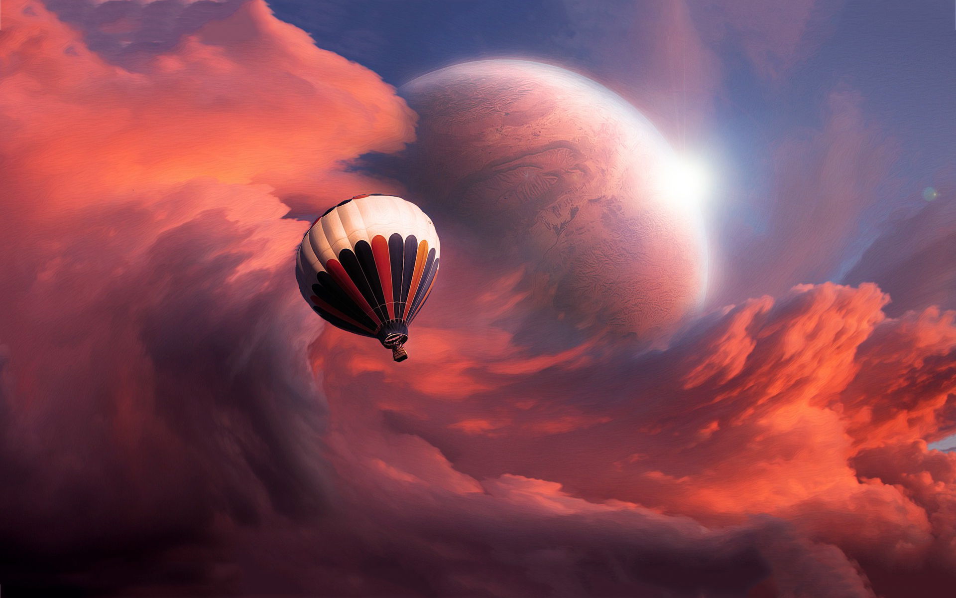 Fantasy balloon flight