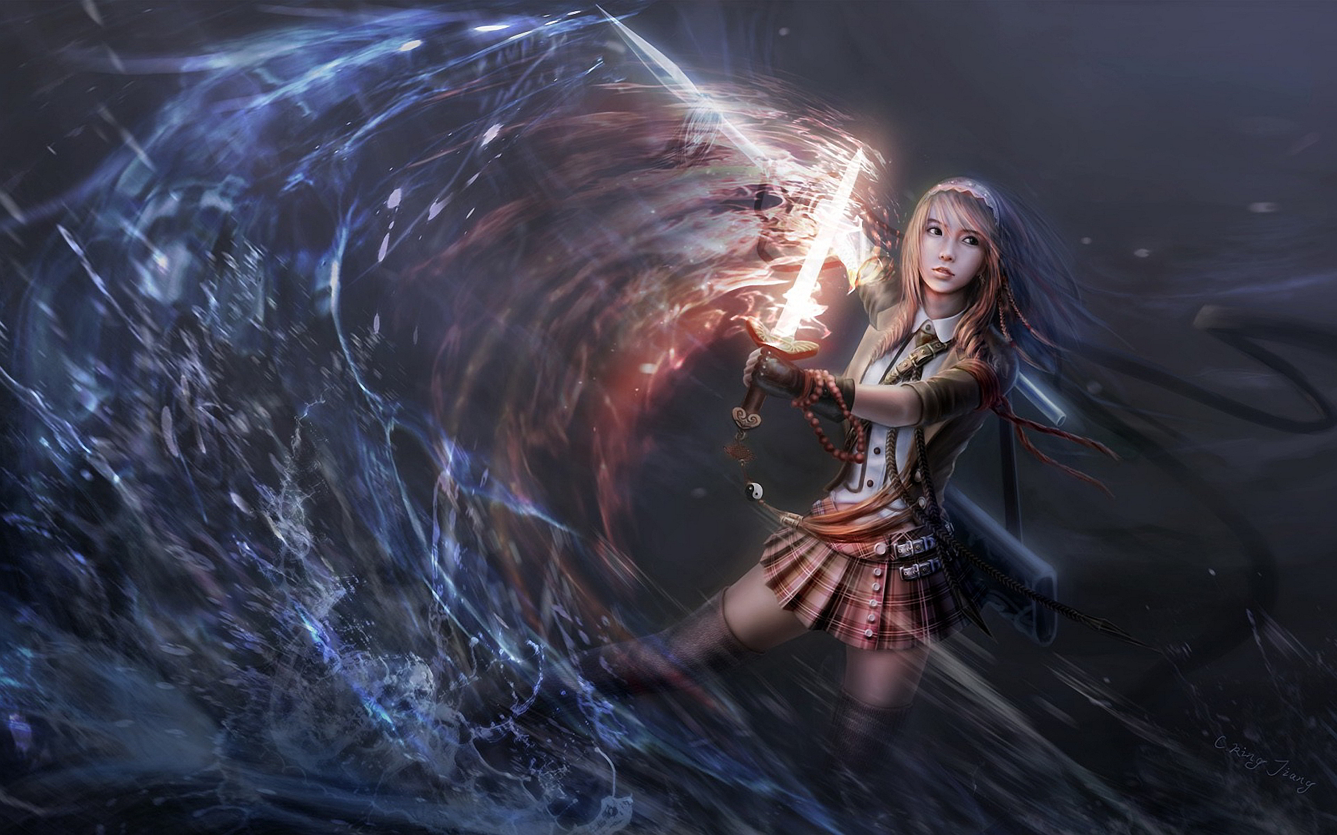 Fantasy sword girl