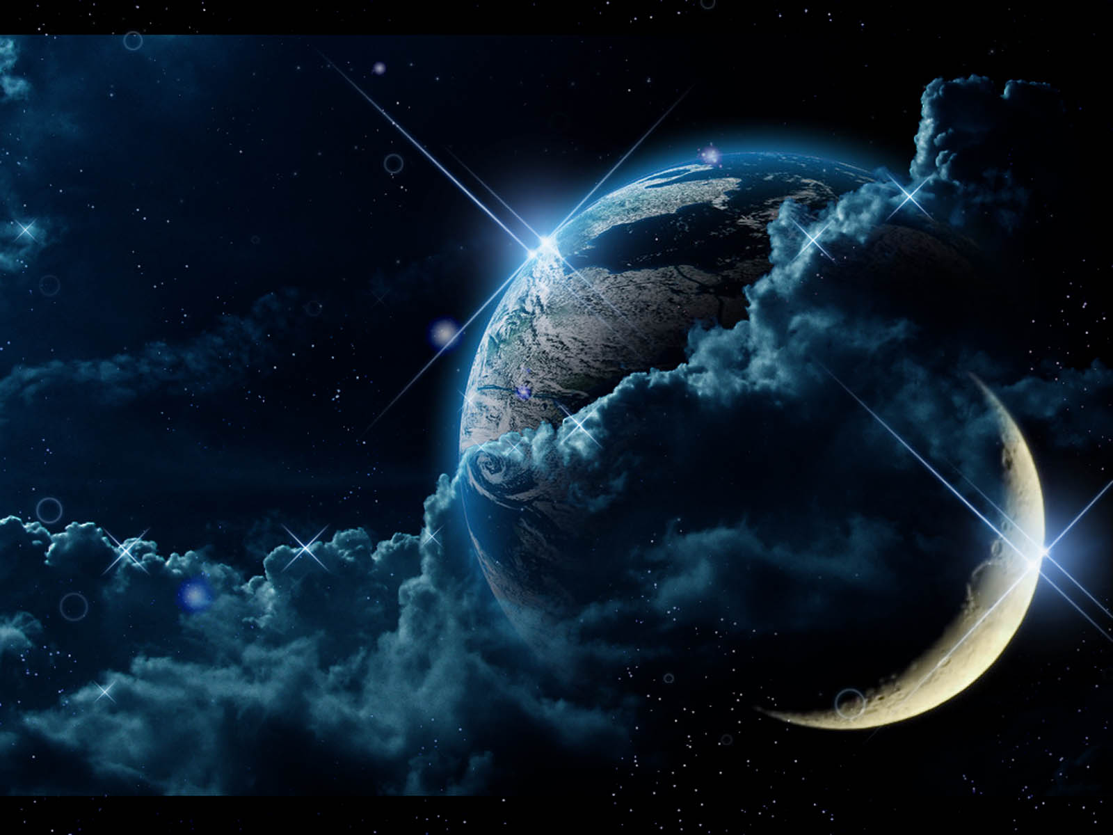 Moon Fantasy Desktop Wallpaper