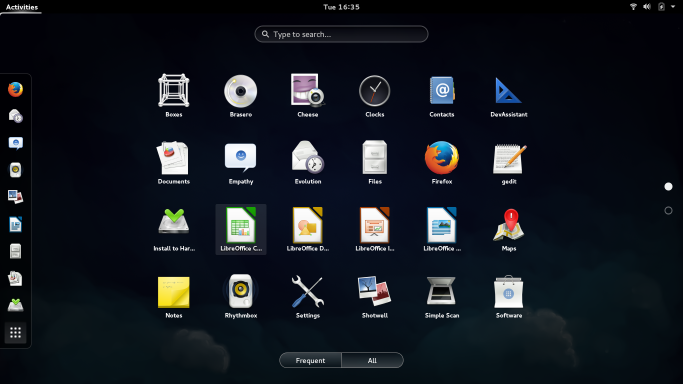 Fedora 21 GNOME