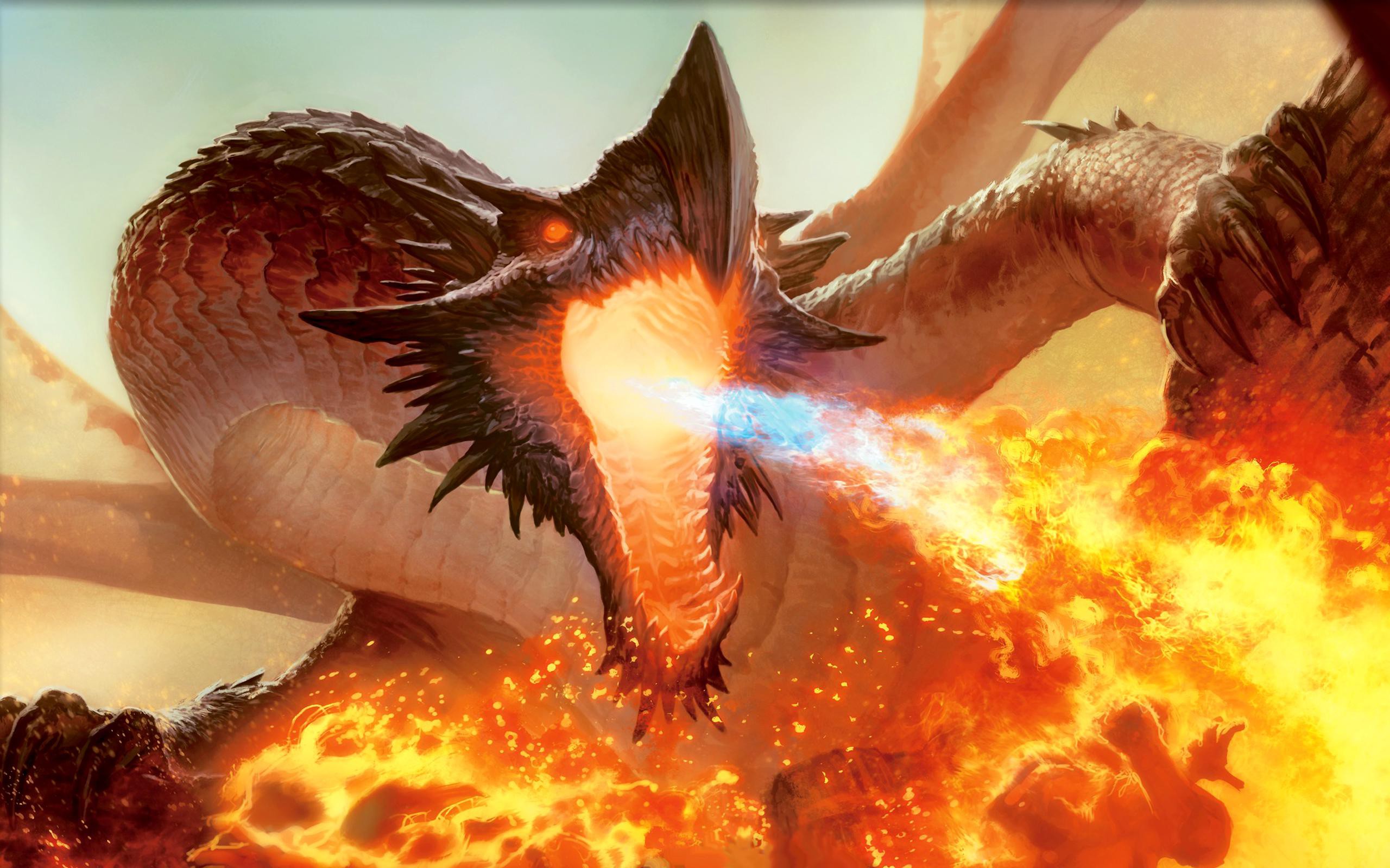 Fire spitting dragon