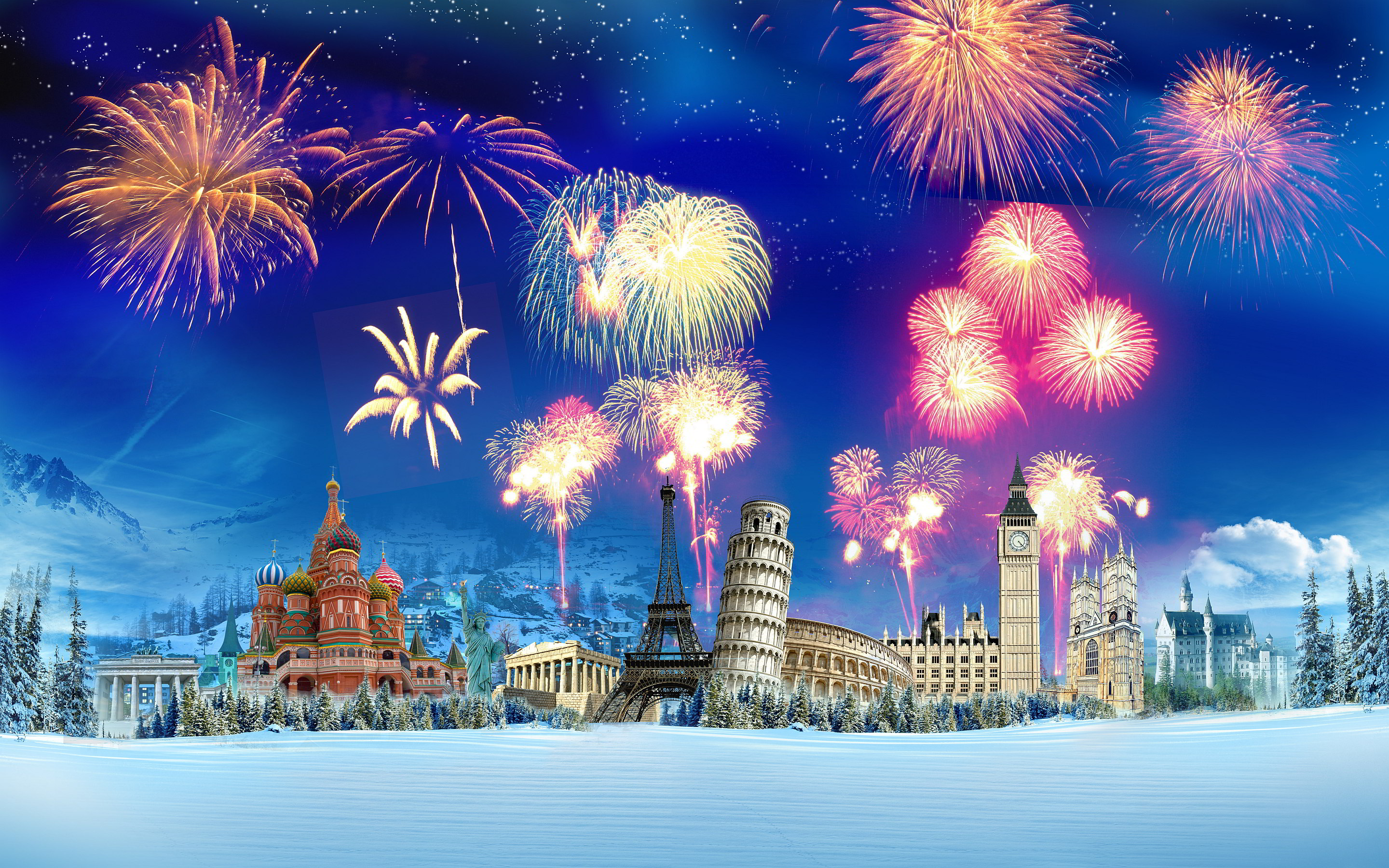 New Year Firework Wallpapers Pictures Photos Images. «