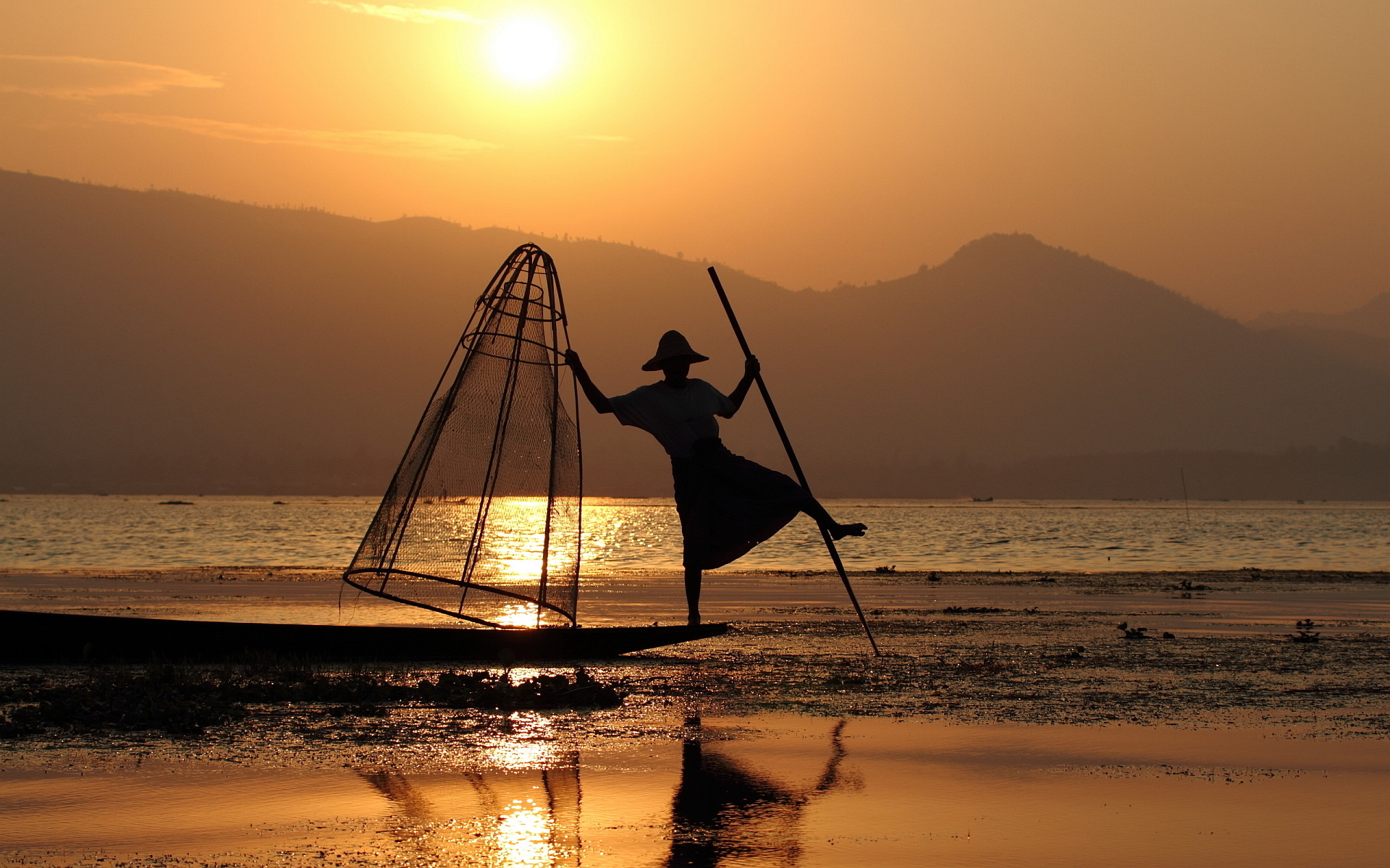 Fishermen sunset