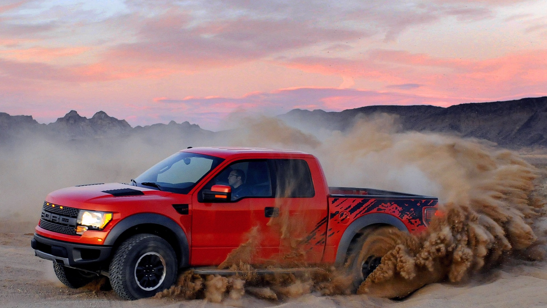Awesome Orange Raptor Ford Trucks Wallpapers