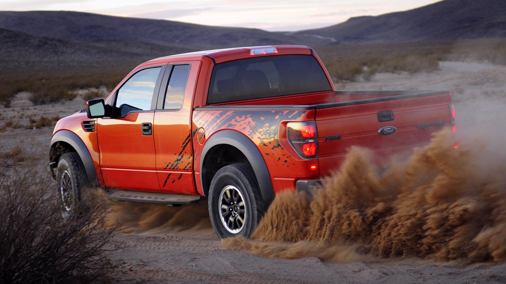 Orange Ford Truck HD Wallpapers