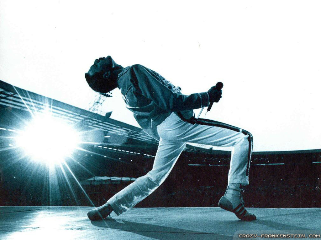 Wallpaper: Freddie Mercury on stage wallpapers