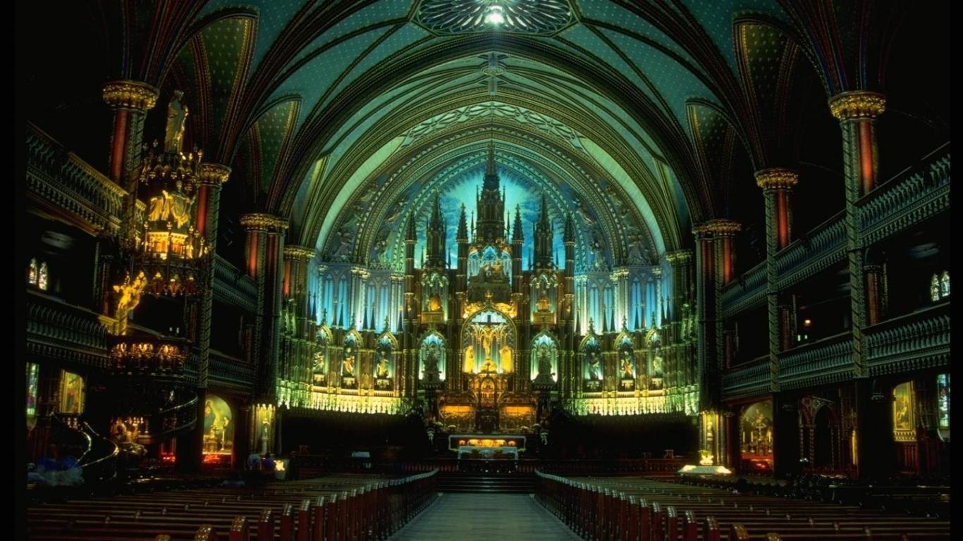 Right click to download Magnificent & Bright Cathedral Wallpaper