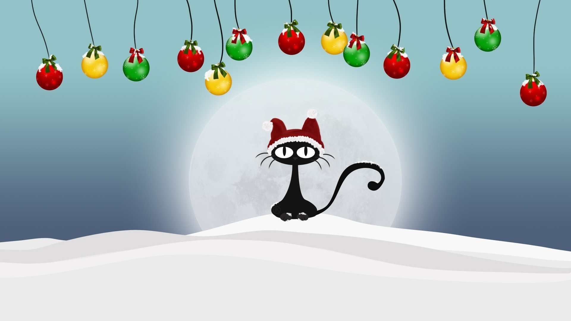 Christmas Cat HD Iphone Wallpapers