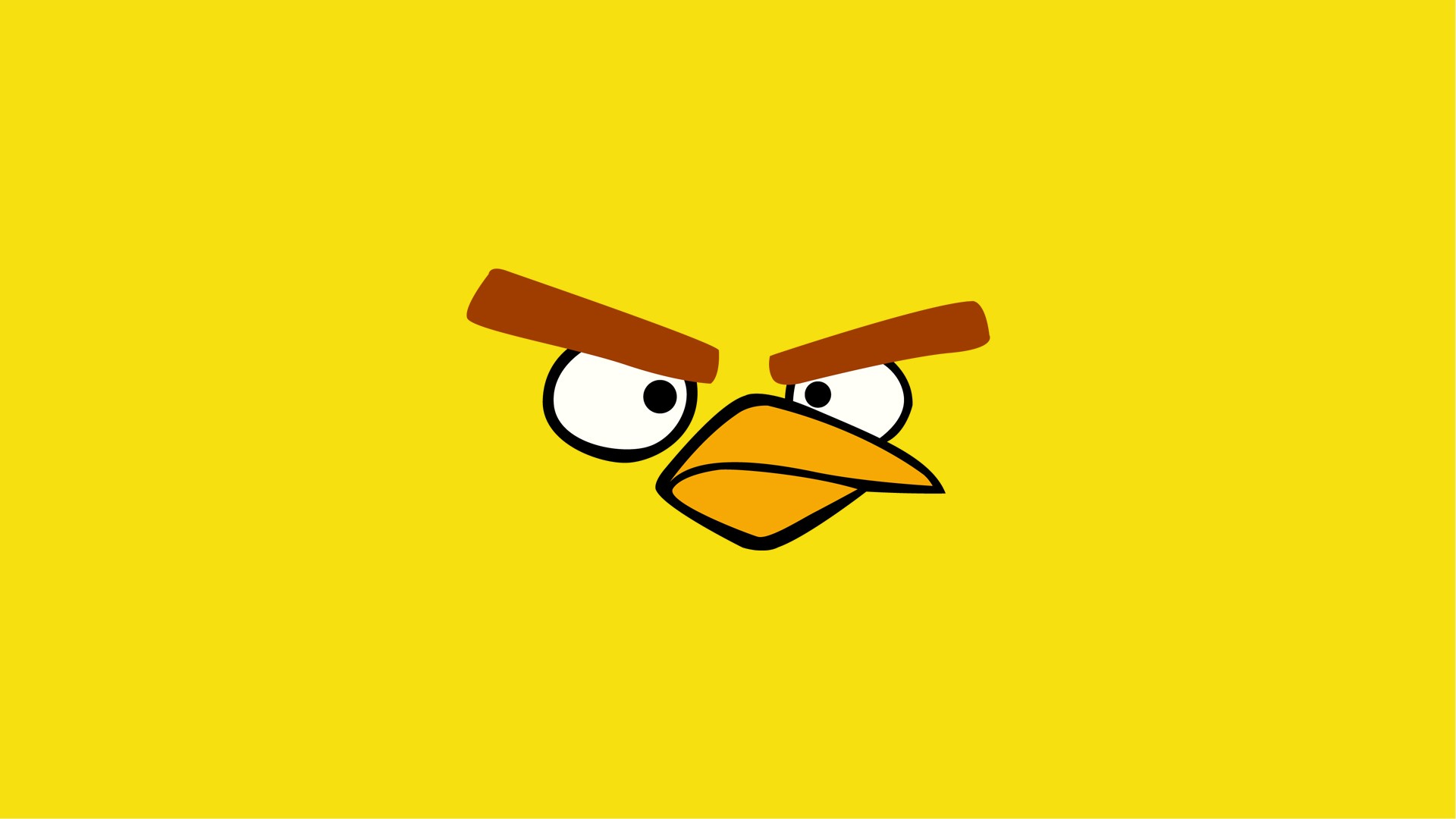 Yellow Angry Birds Wallpaper