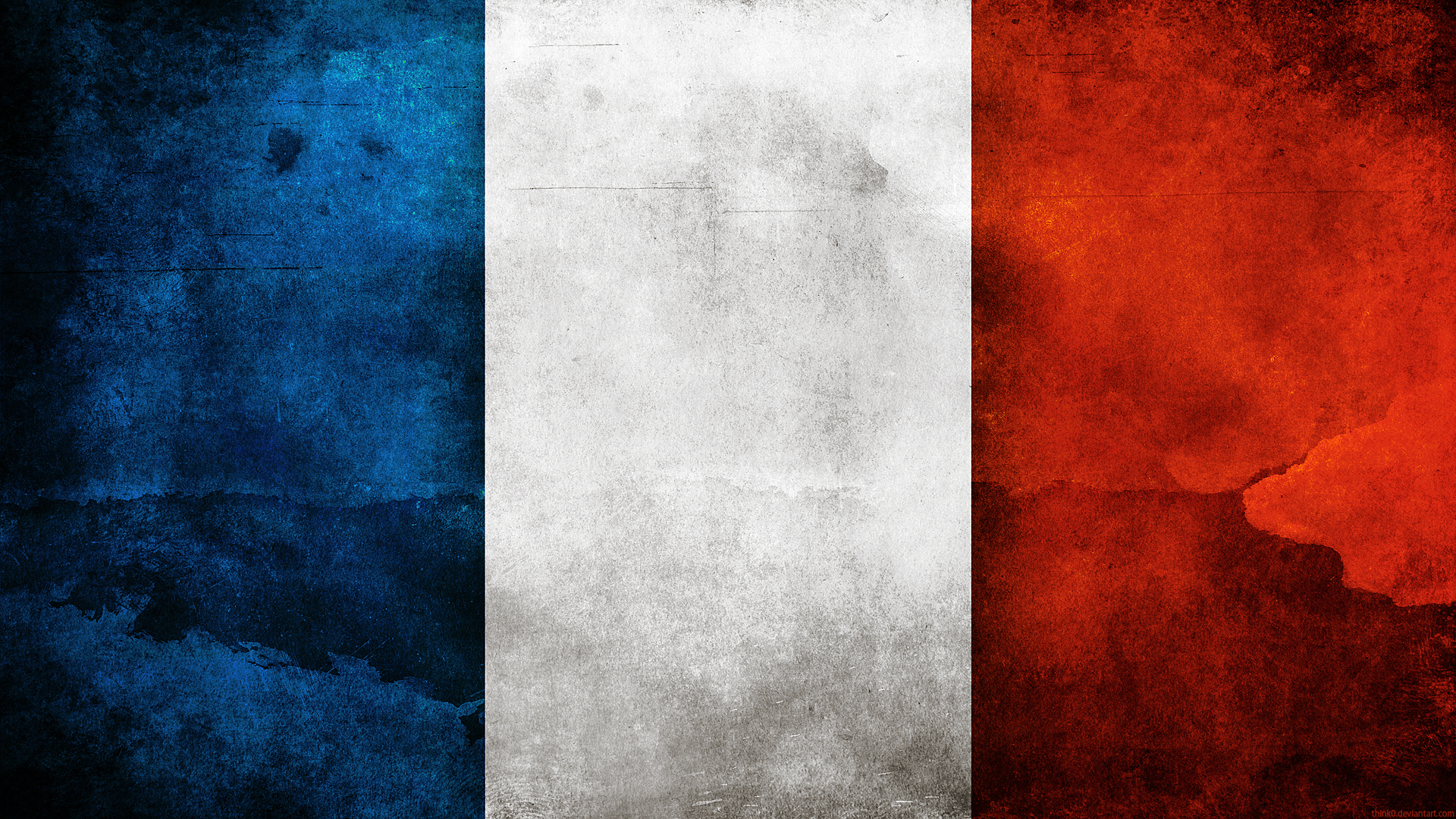 French Flag Wallpaper