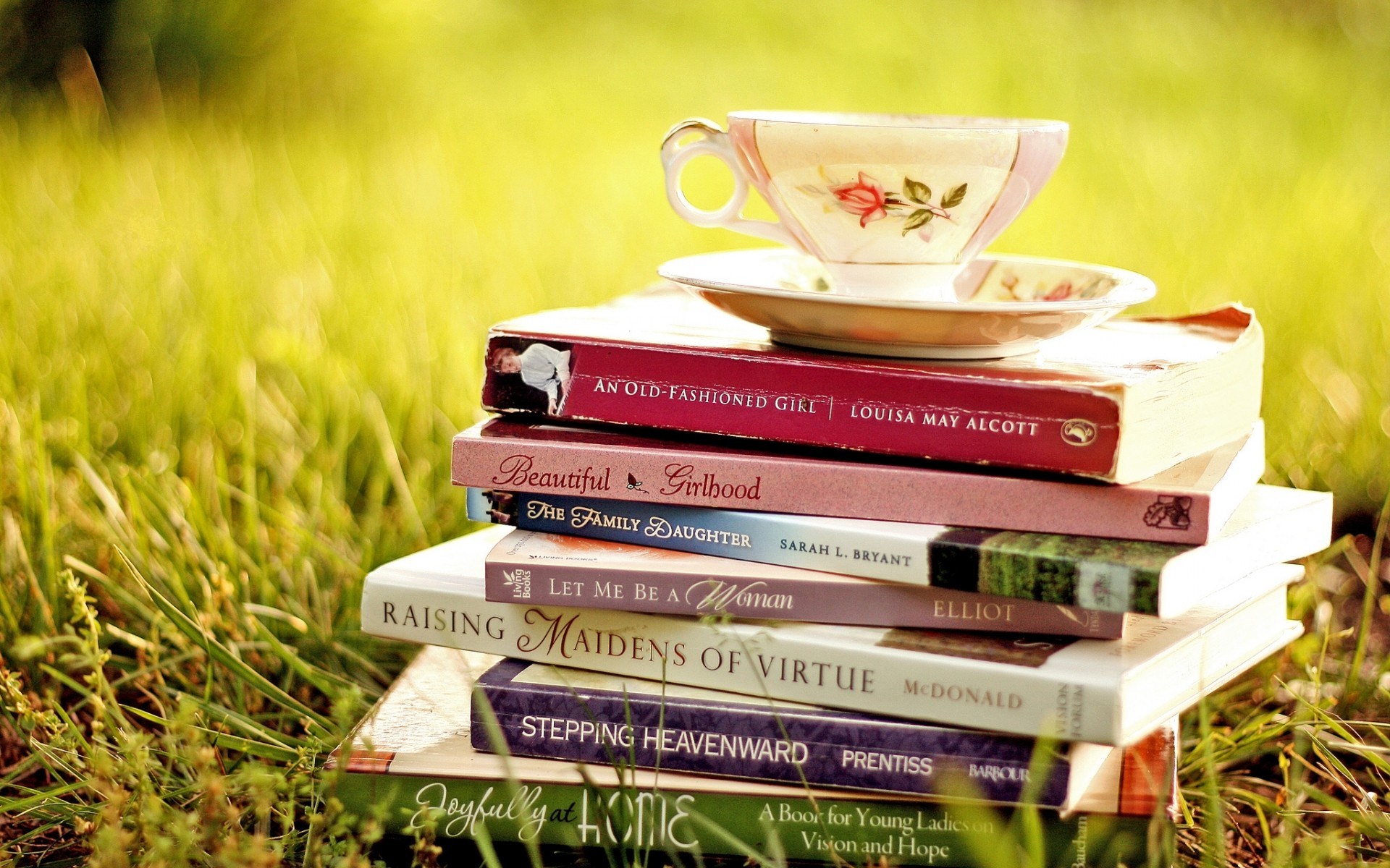 Grass Books Cup Nature