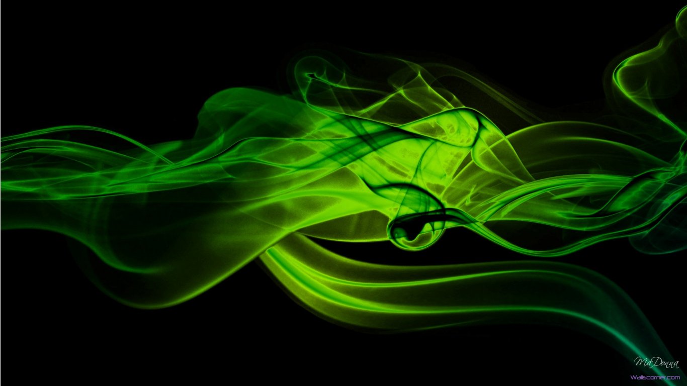 Green and Black Abstract