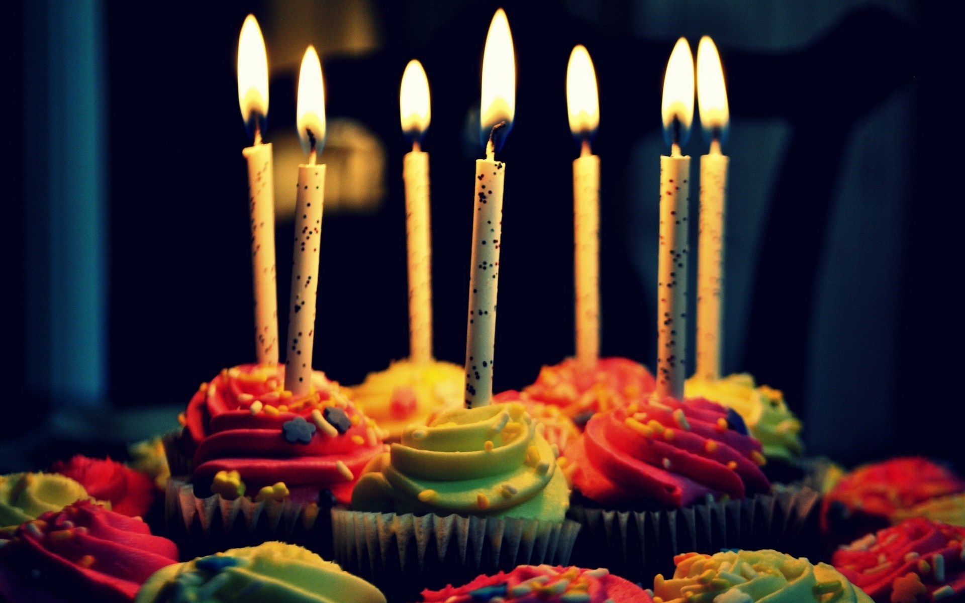 Happy Birthday Cake Candles Celebration