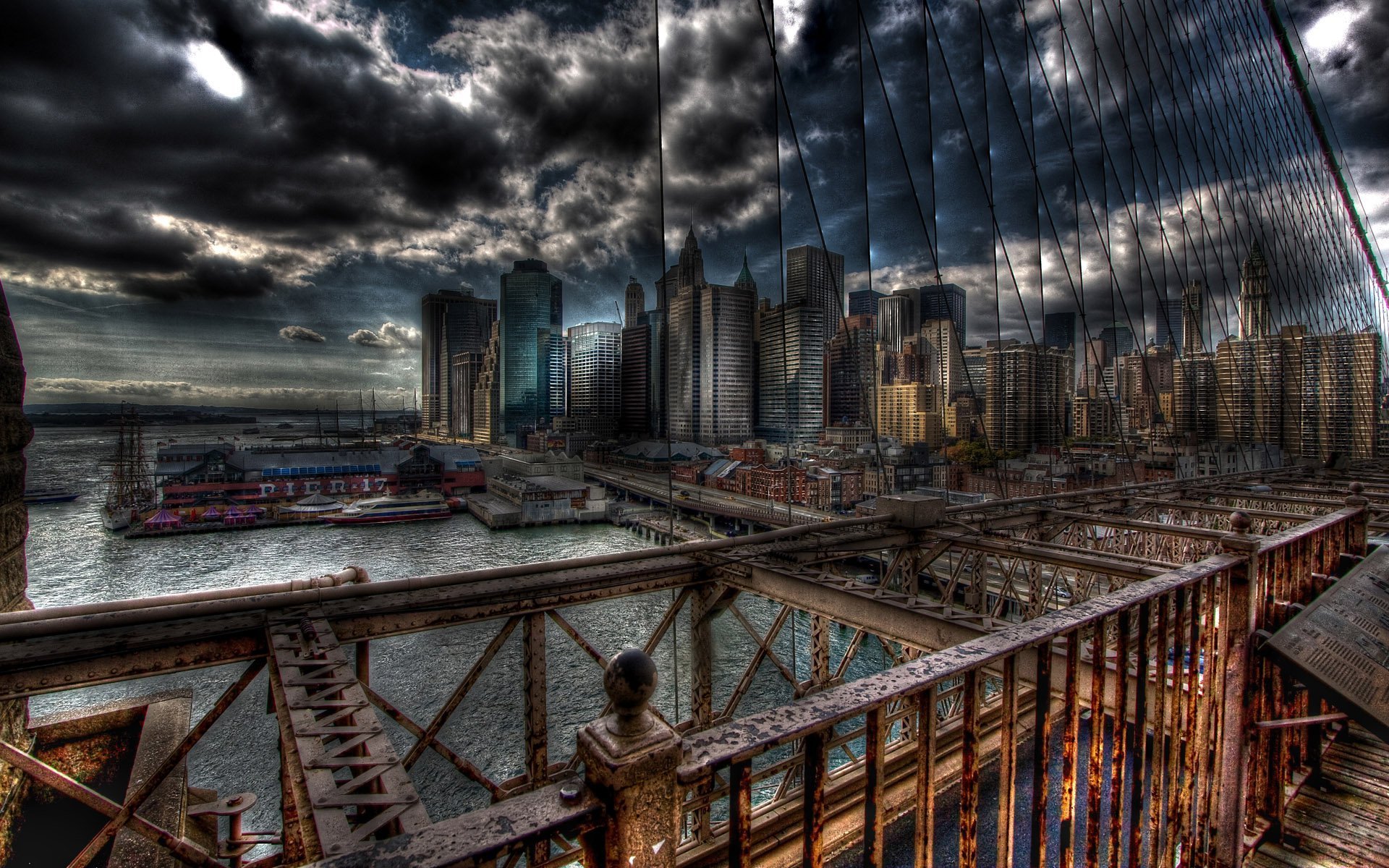 Cool HDR City Wallpaper 38122 1920x1200 px