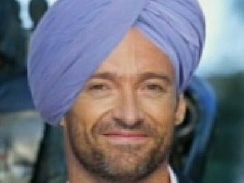Hugh Jackman worn Sikh Turban for a Brit Asian TV series “Kumars” | Sikh Sangat News