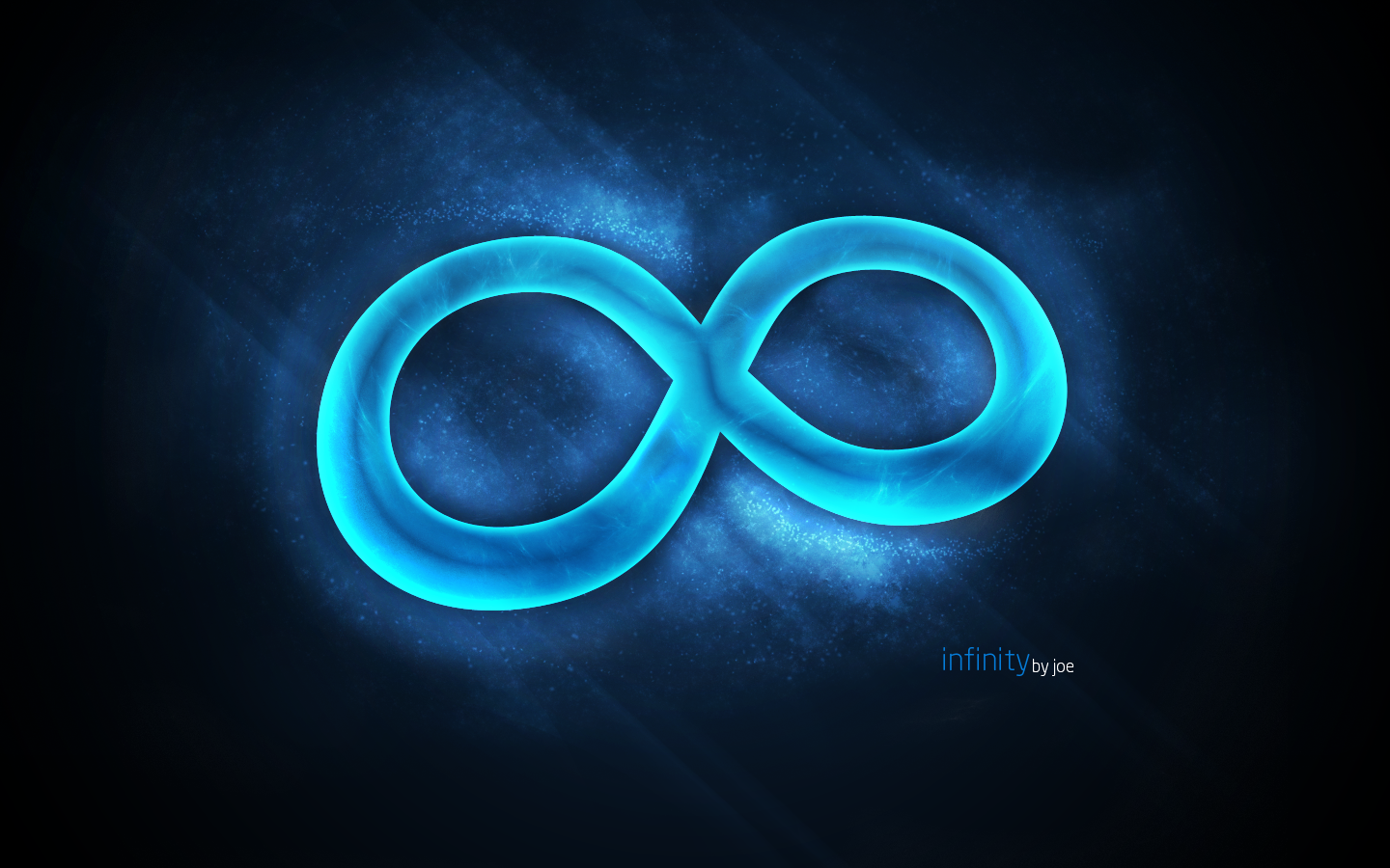 Blue Infinity Sign