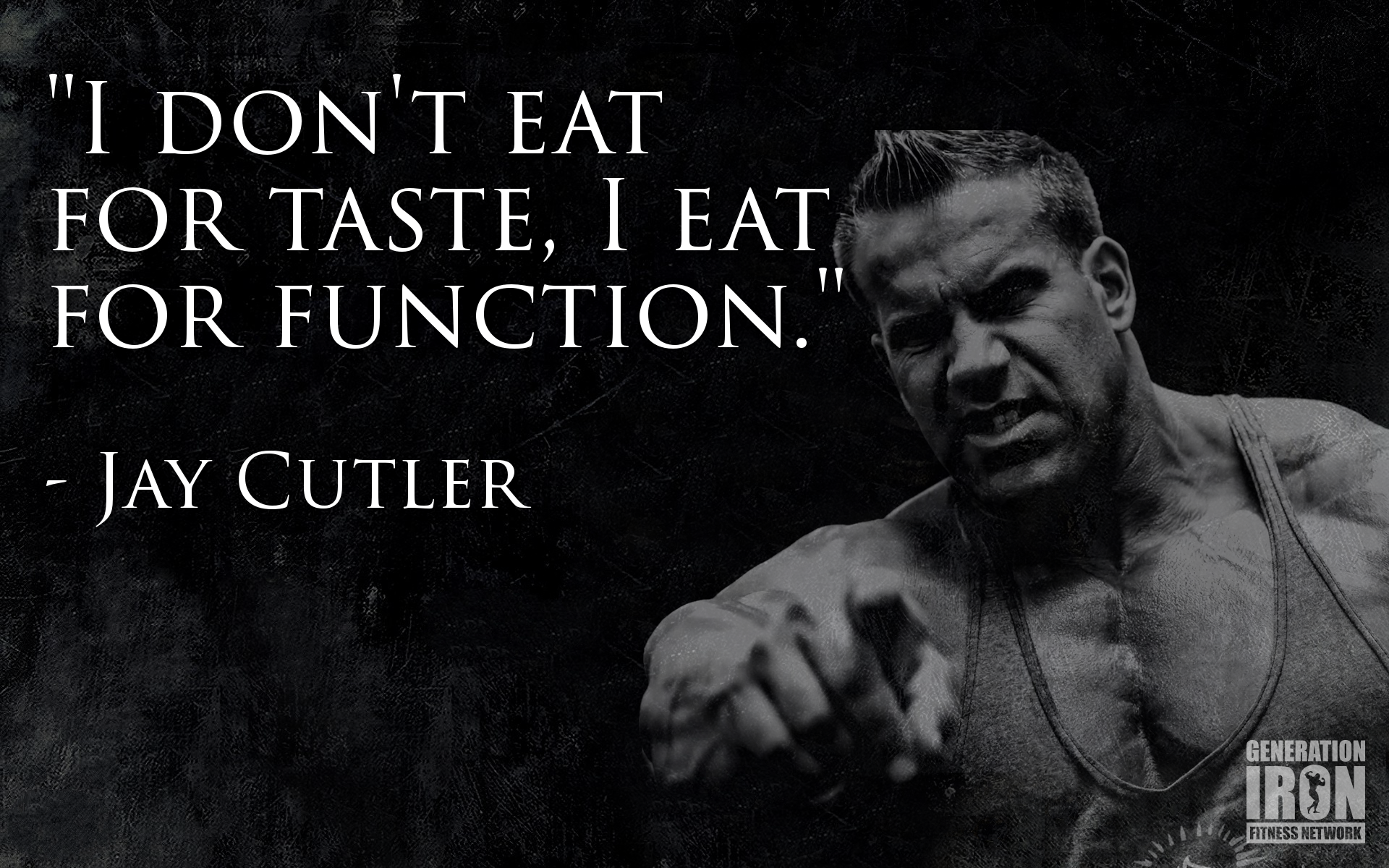 Forget taste, it's all about function.