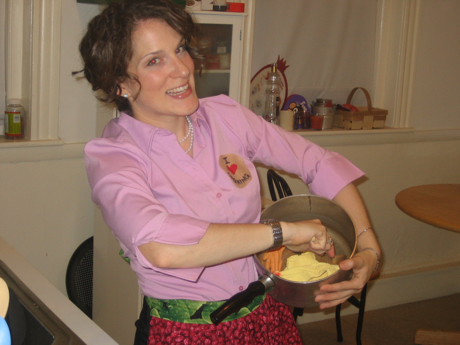 Fortunately just days before the Halloween party we went to, I came up with my costume: Julia Child!