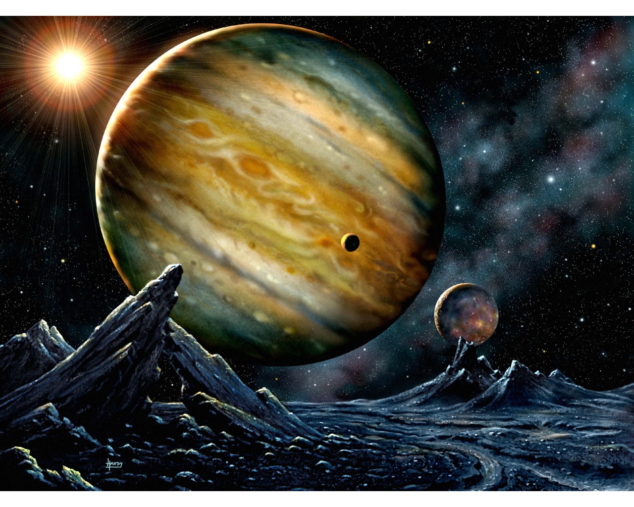 Jupiter, solar system, moons, hubble space telescope, NASA, STScl, photos