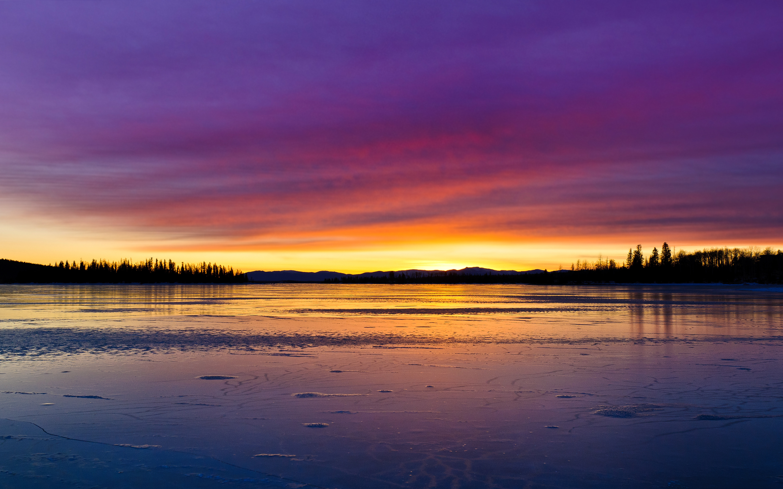 Lake sunset hd
