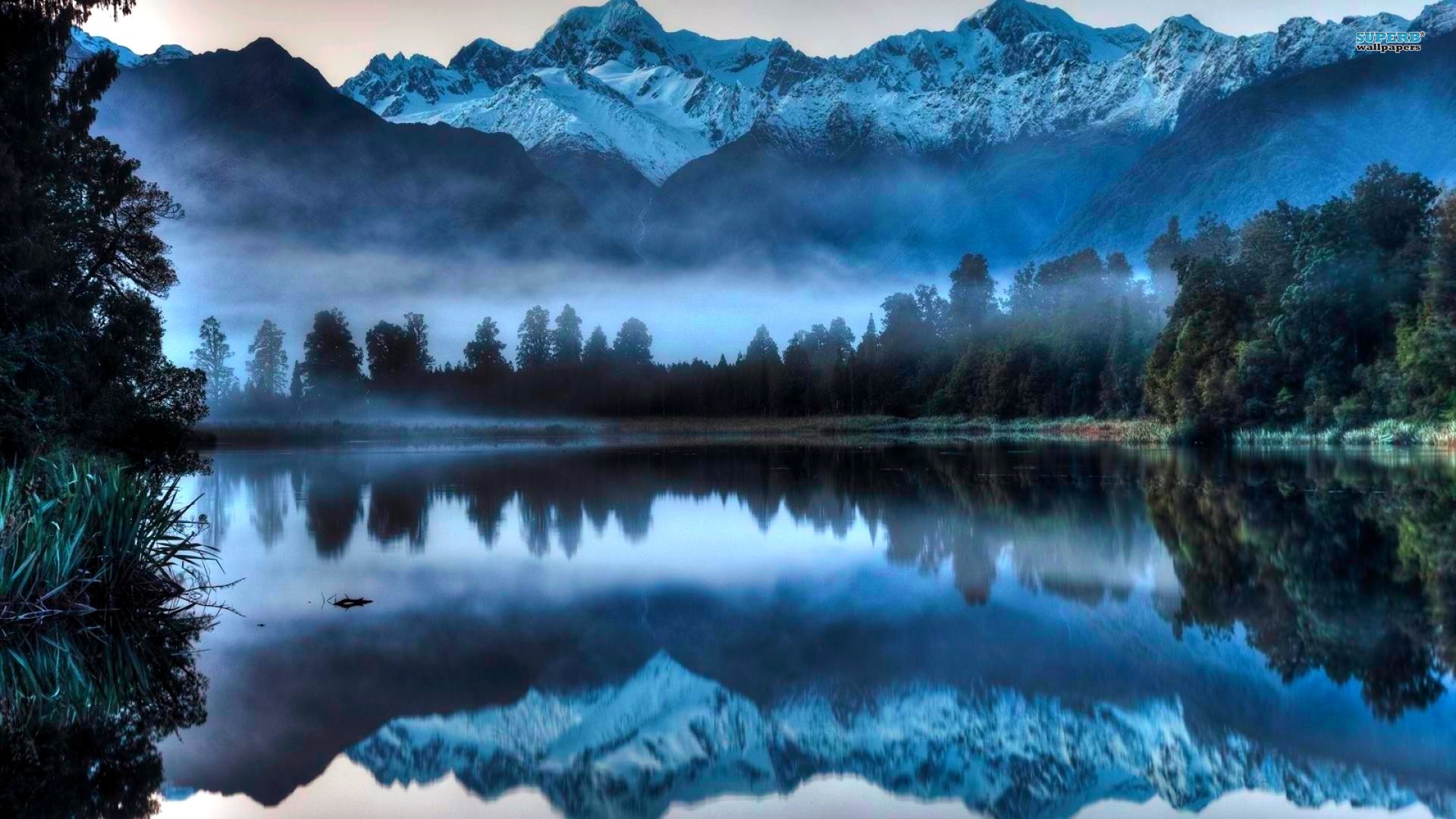 Foggy Lake wallpaper