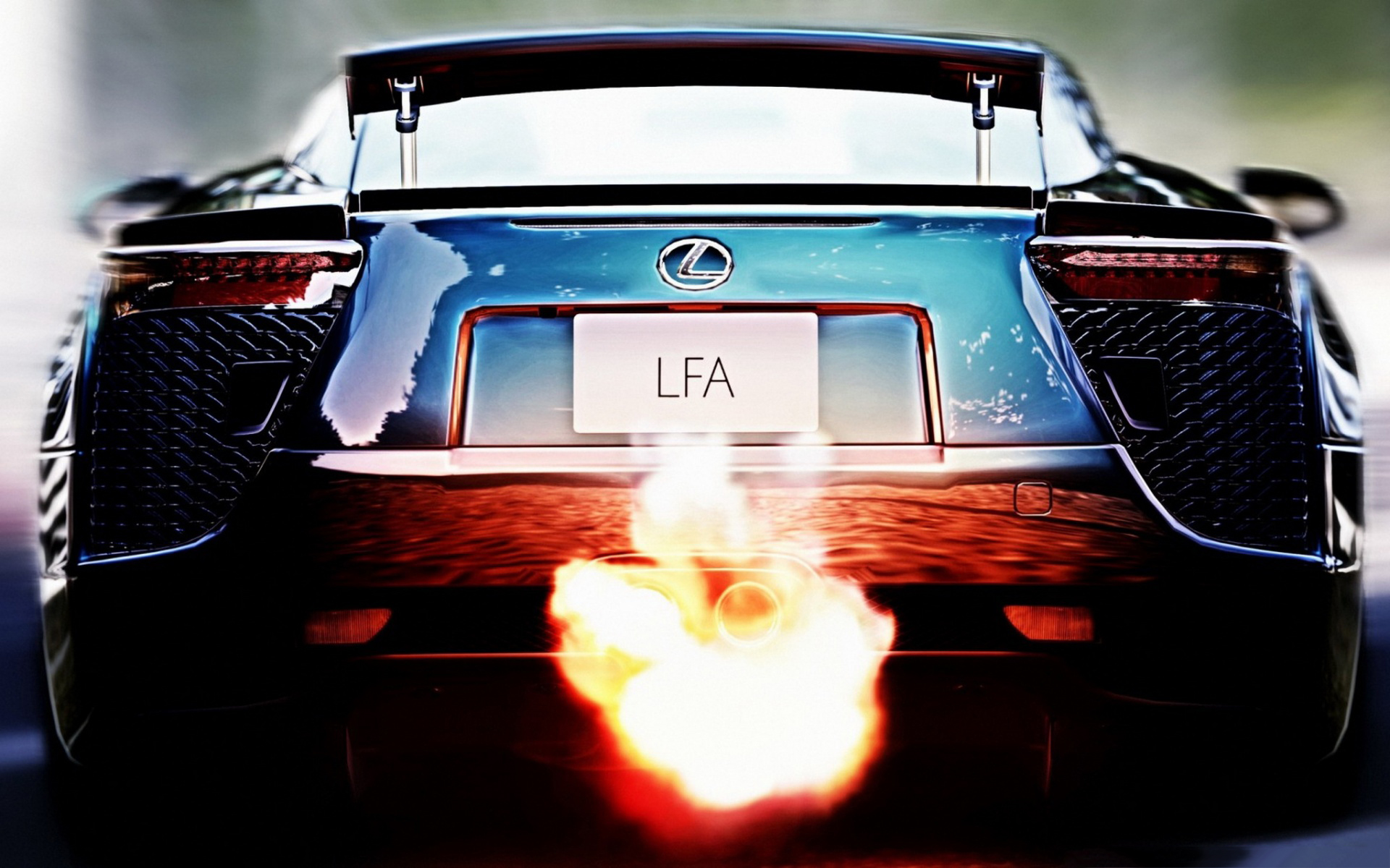 Lexus lfa exhaust flame