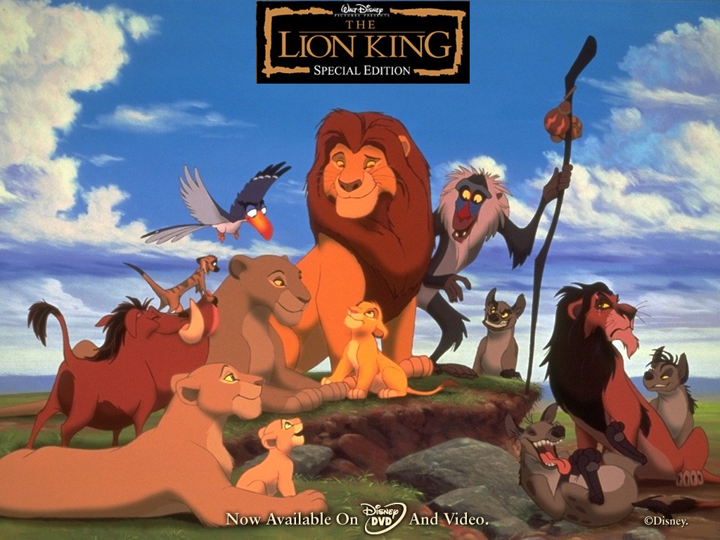 "The Lion King" desktop wallpaper (1024 x 768 pixels)