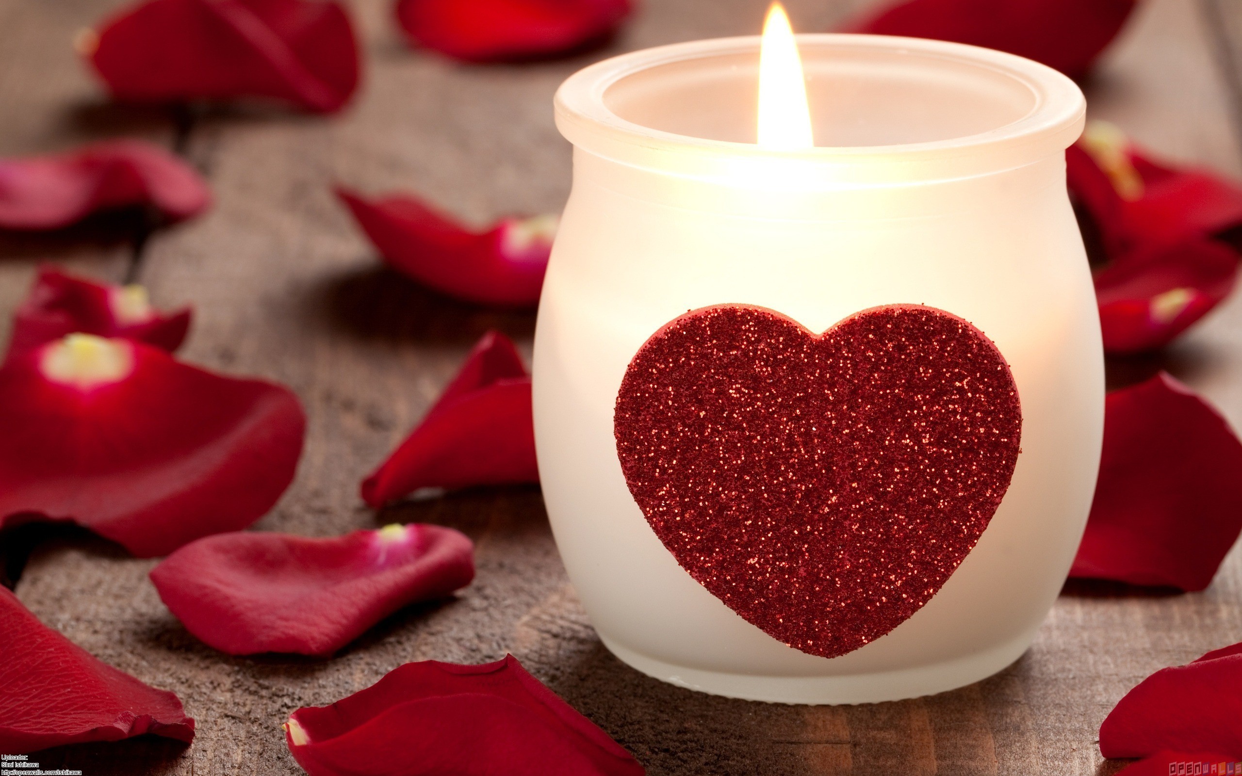 Love Heart candle