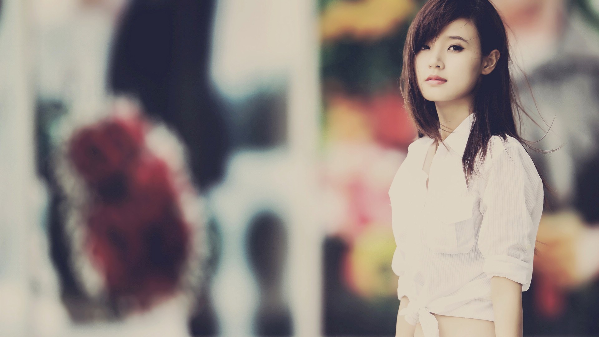 Photography Lovely Asian Girl Blur HD Wallpaper