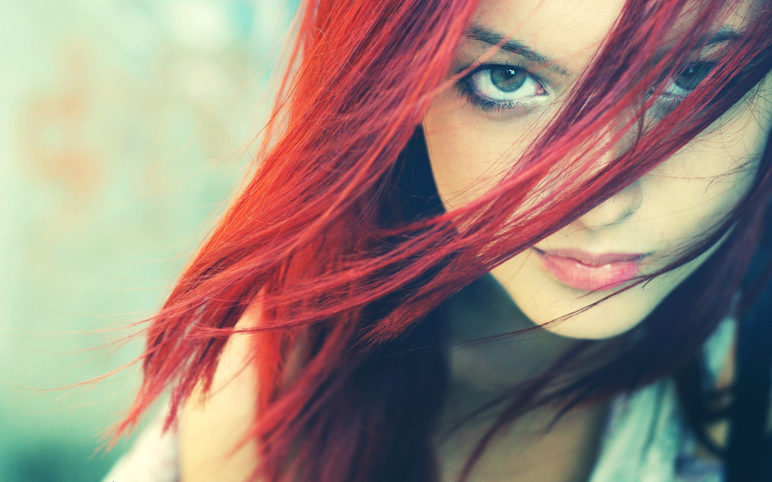 Lovely Dress Redhead Girl
