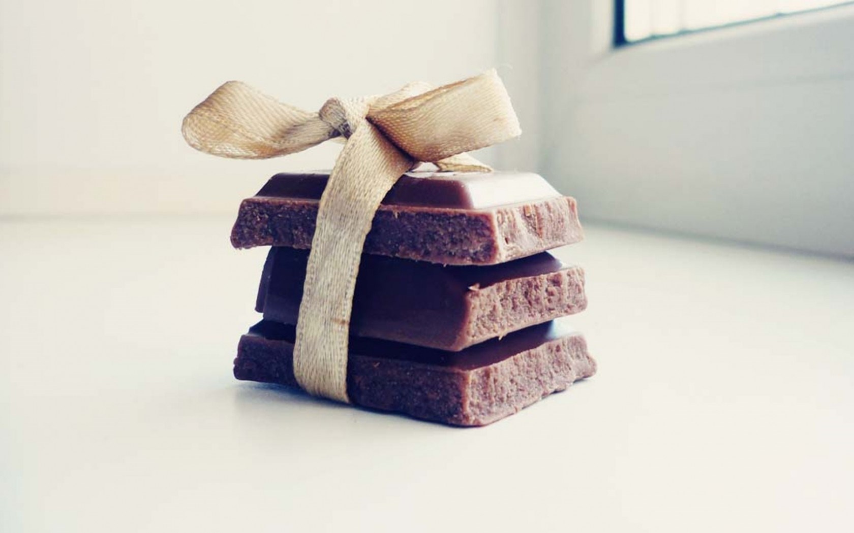Macro Chocolate Gift Bow