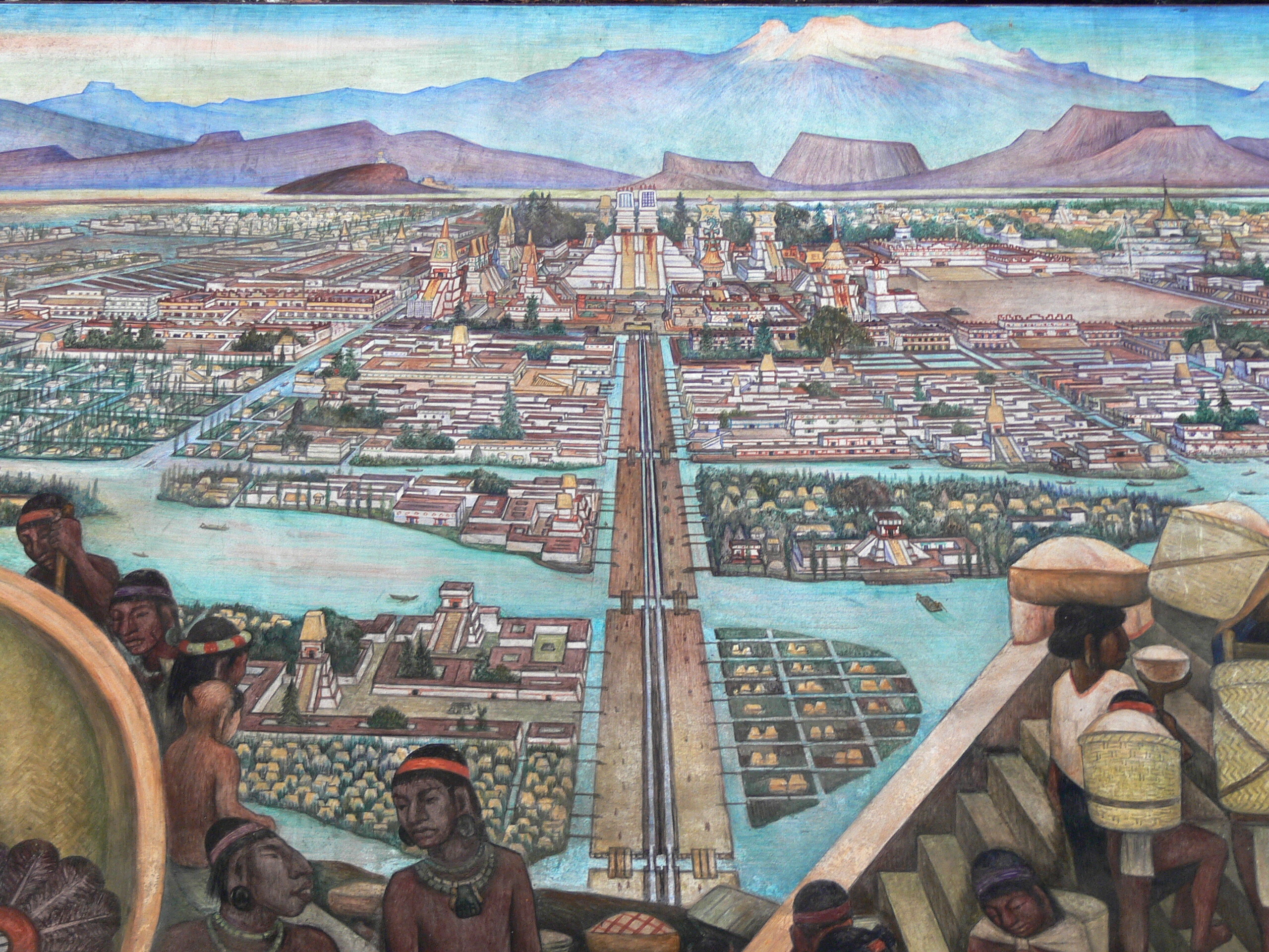 Tenochtitlan. The city of Mexico-Tenochtitlan ...