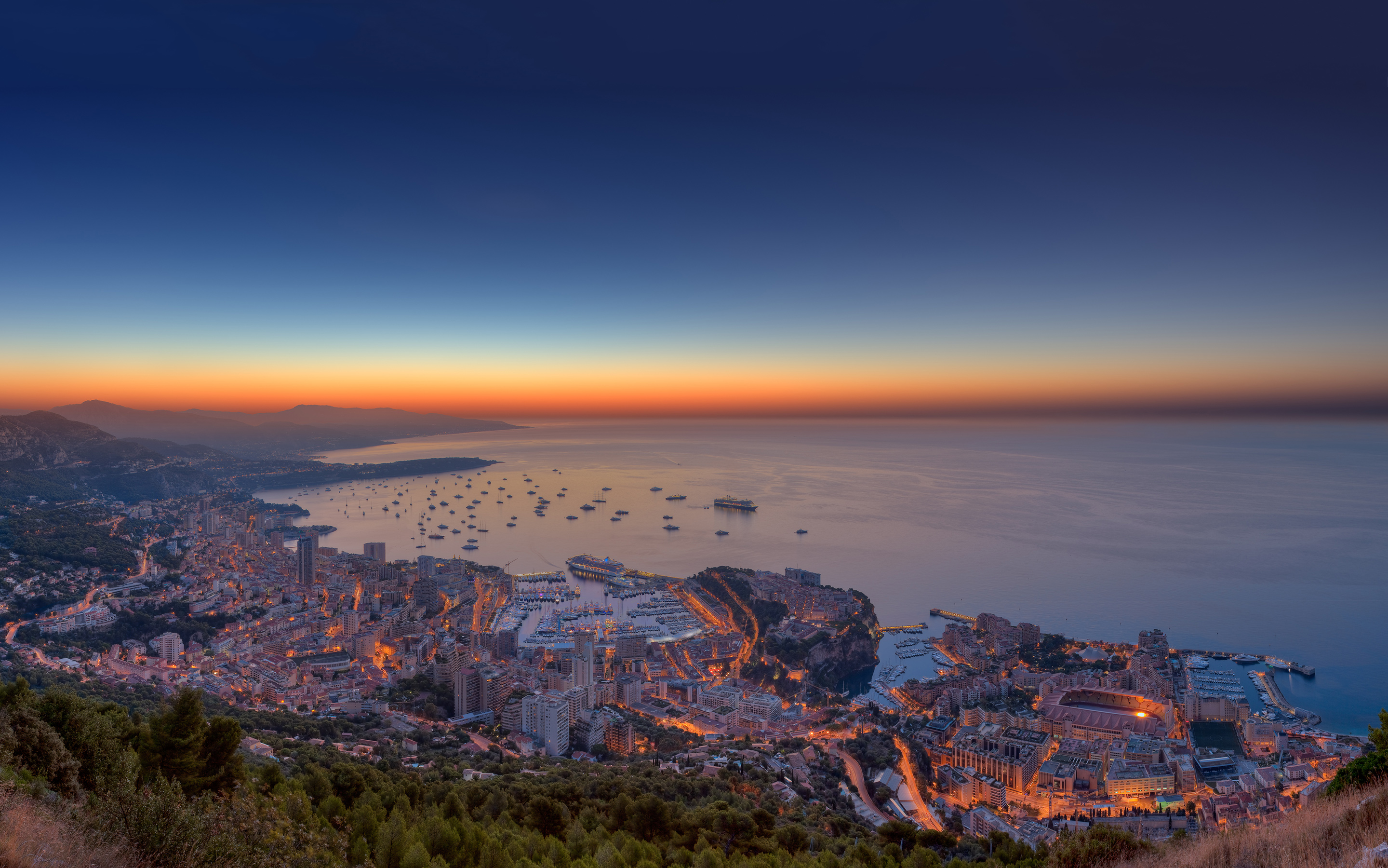 Monaco sunset