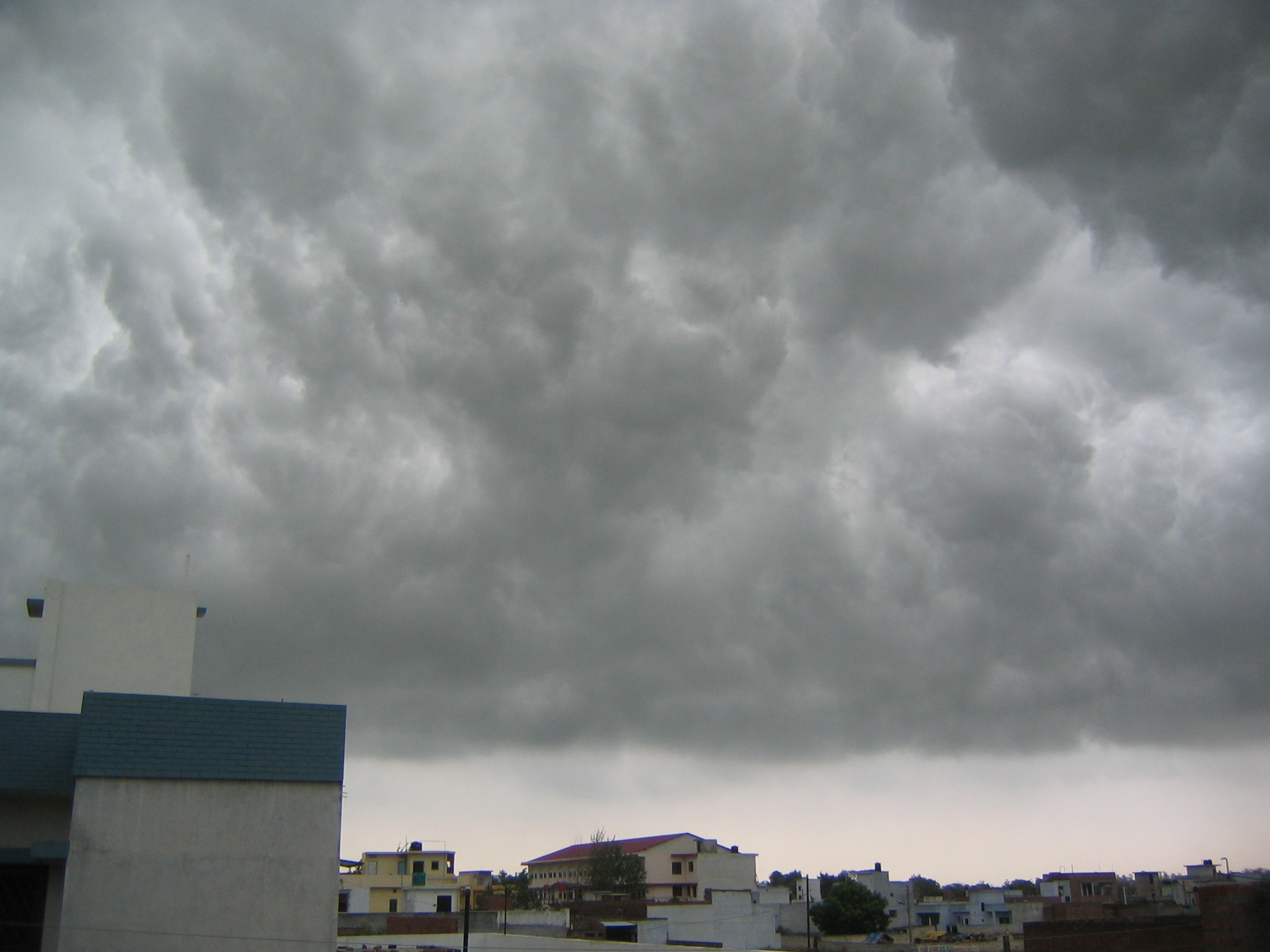 Monsoon clouds over Lucknow, Uttar Pradesh.