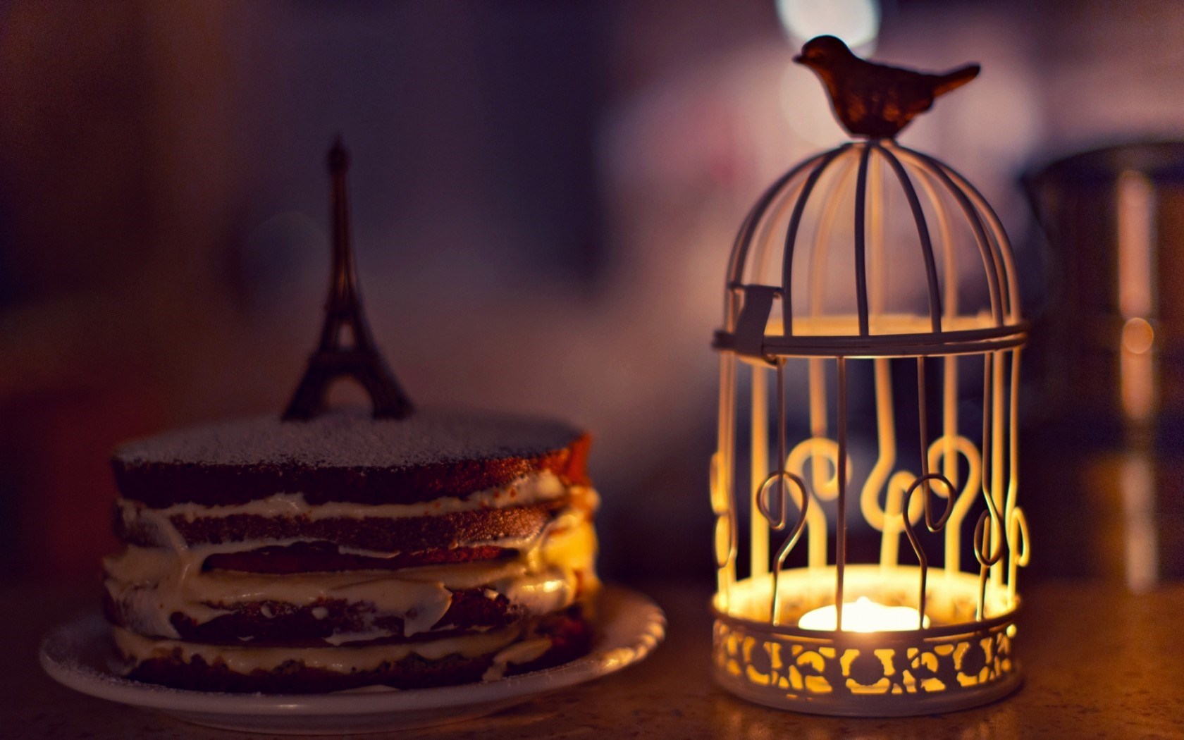 Mood Cell Candle Lantern Bird Cake Eiffel Tower Statue