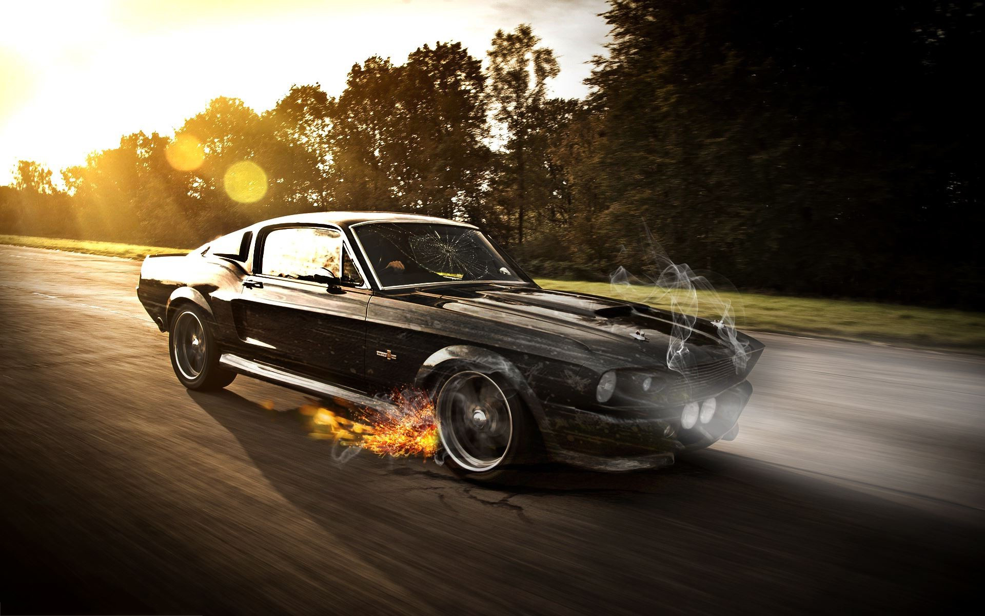 Mustang shelby photoshopped