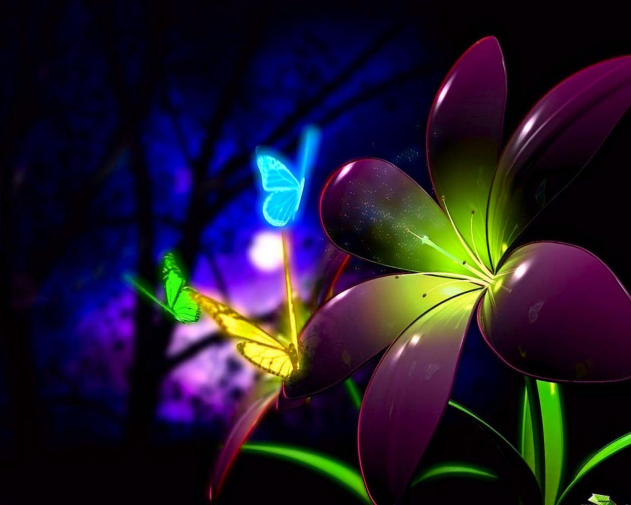 Neon Flowers