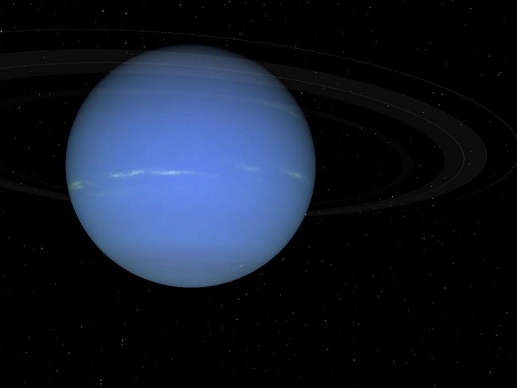 Neptune, the eighth and farthest planet from the Sun