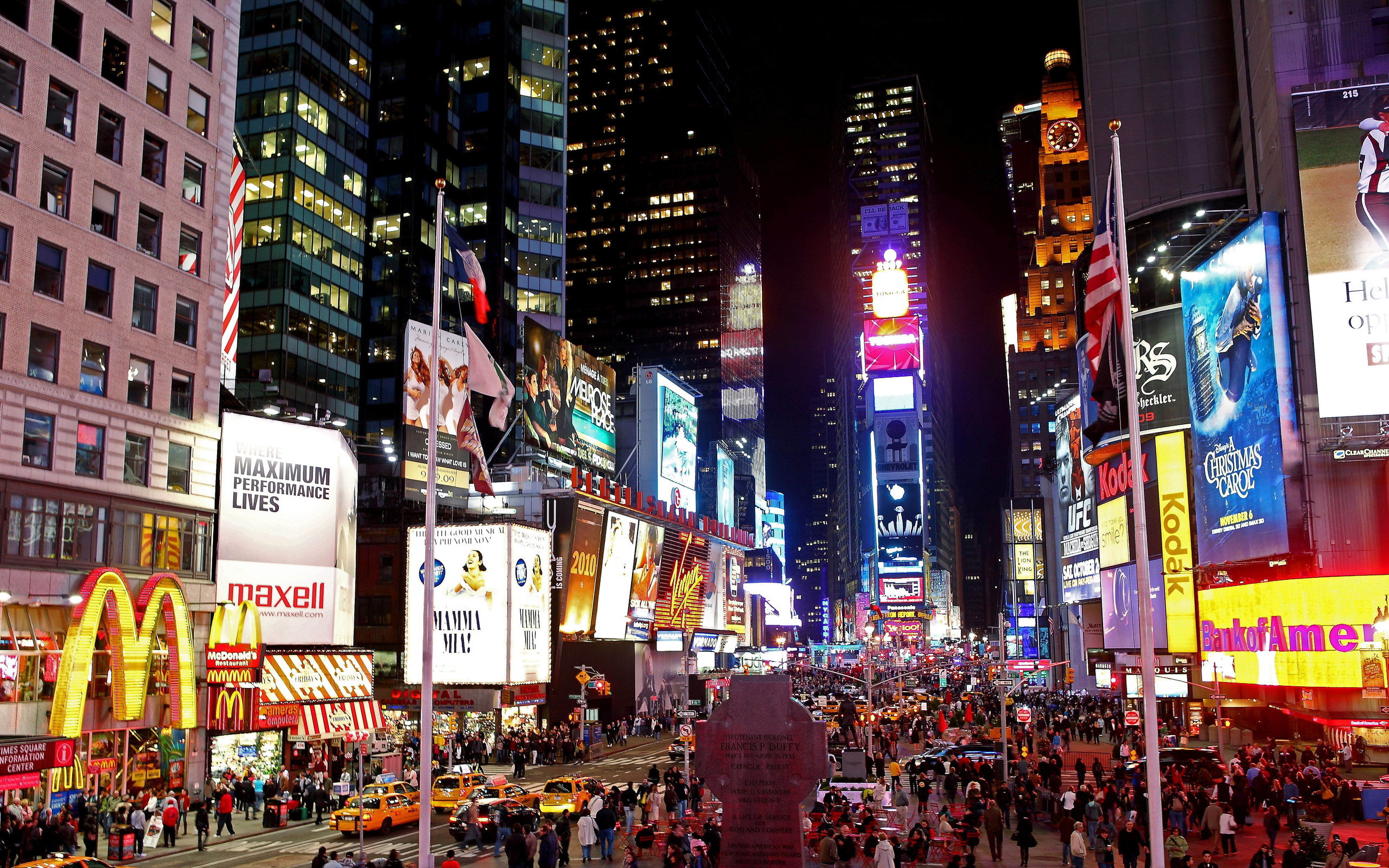 New York time square at night