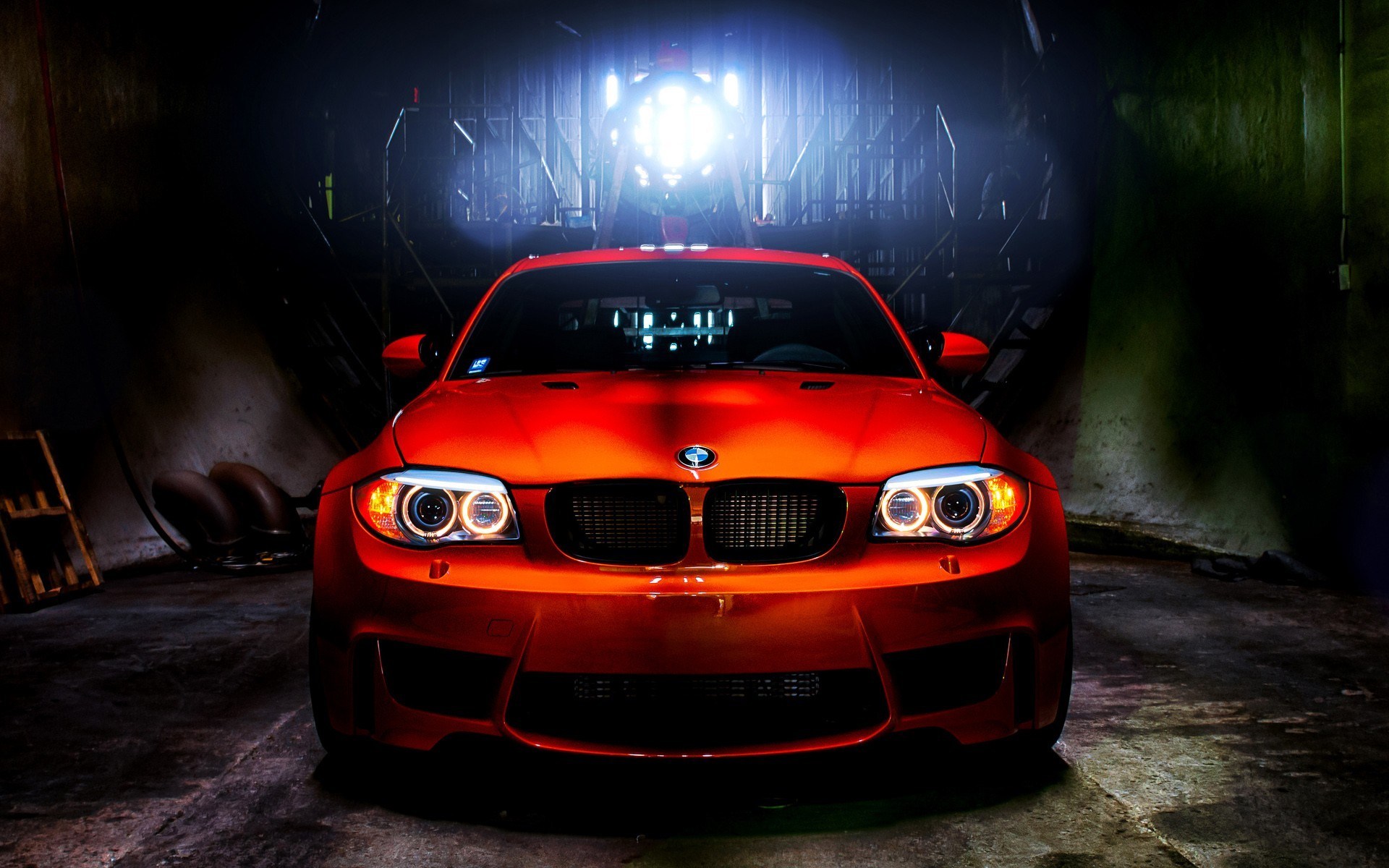 Orange BMW 1M HDR Photo
