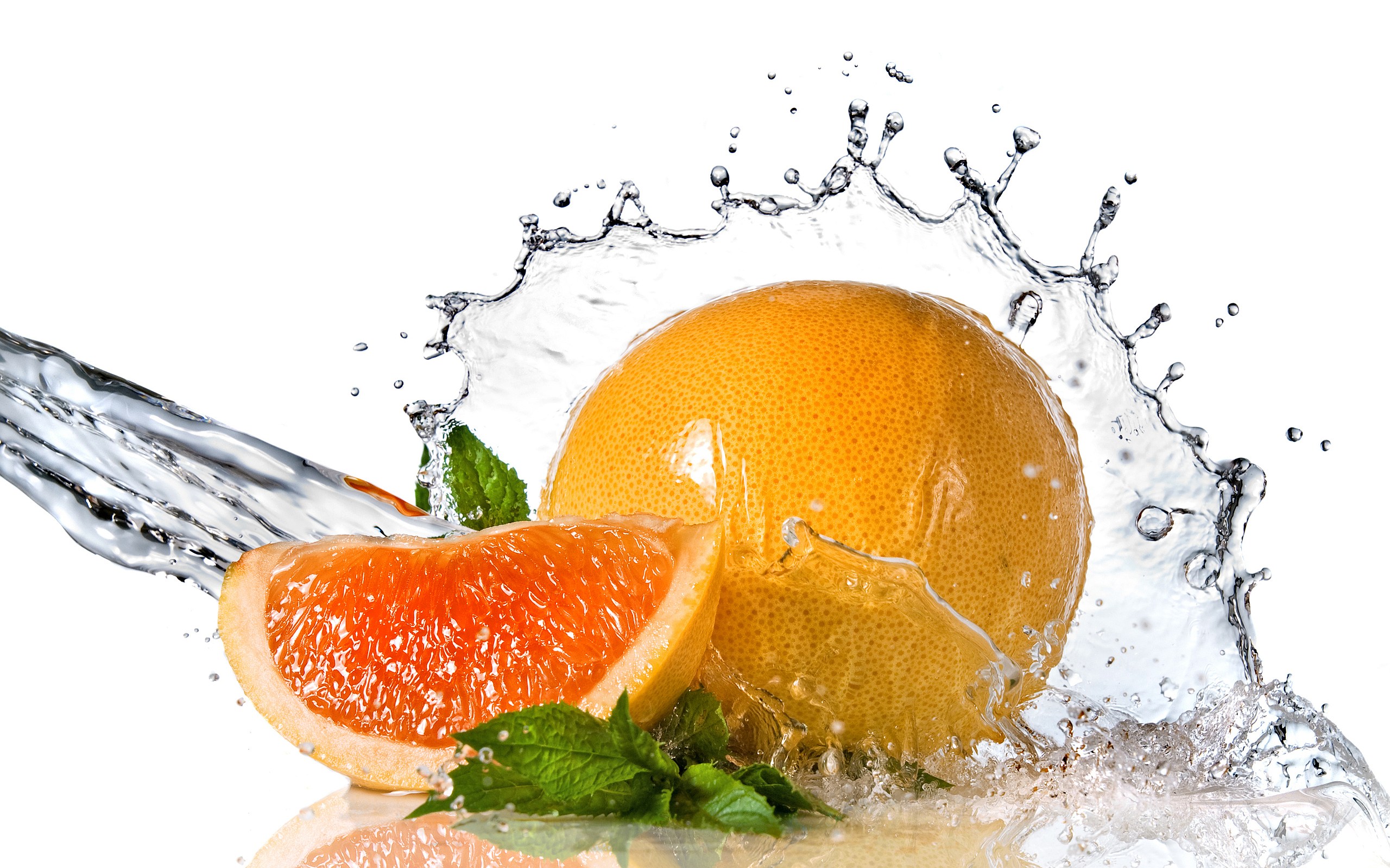 Orange Fruit Water Splash