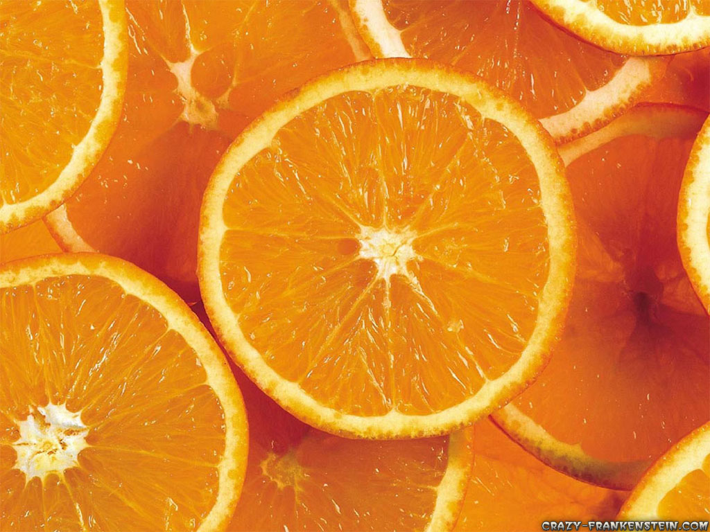 Wallpaper: Fresh oranges rings