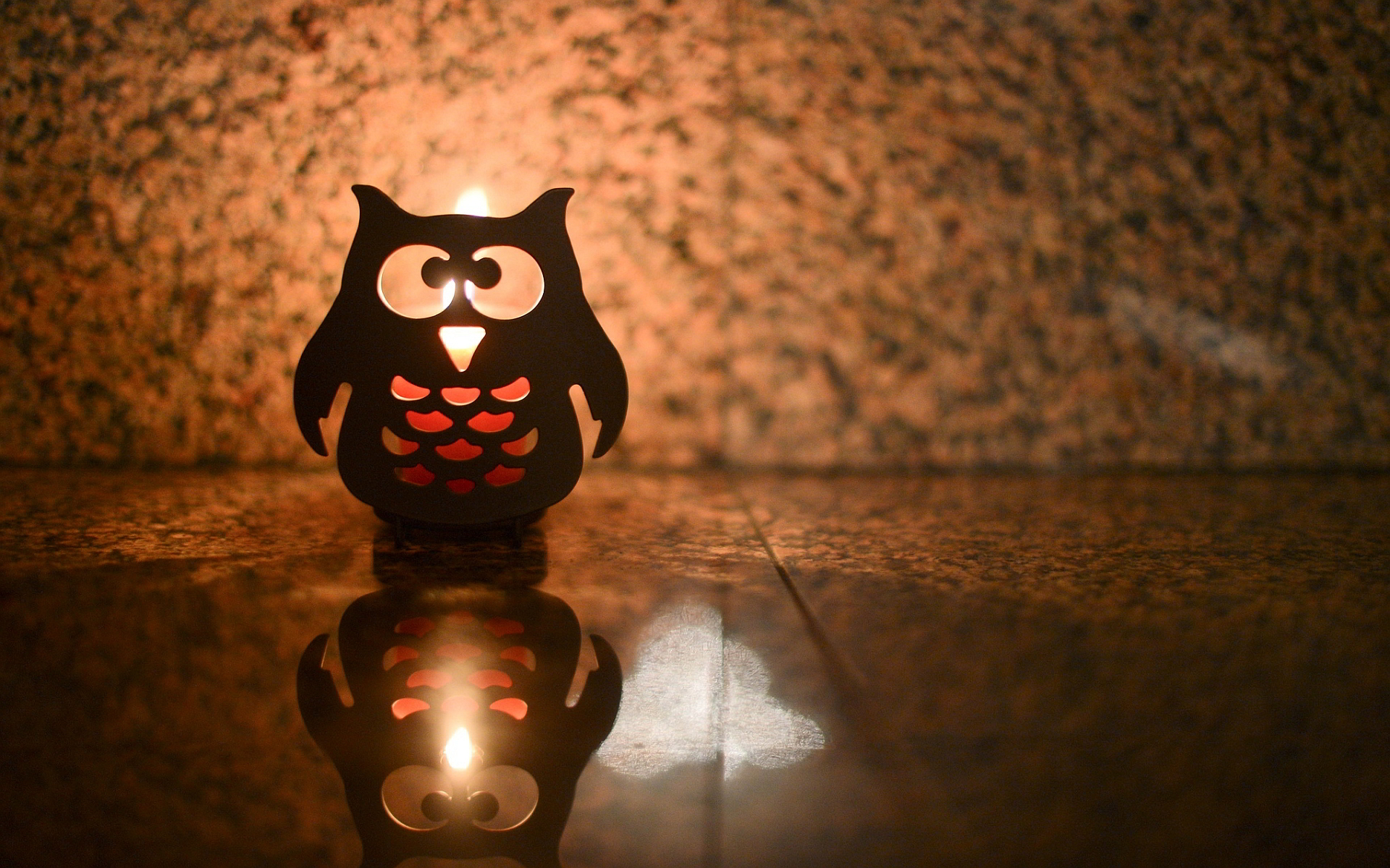 Owl candle lantern