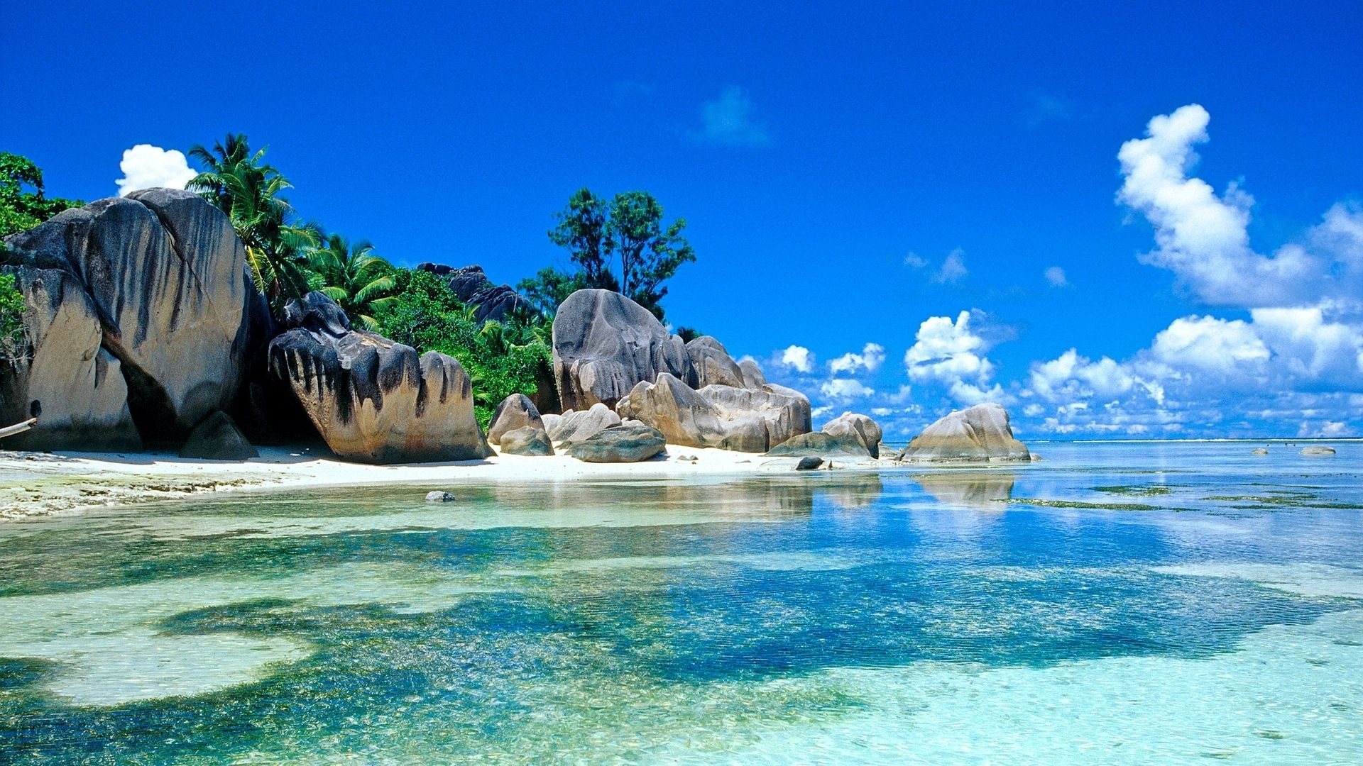 rock paradise beach new desktop wallpaper in widescreen free download