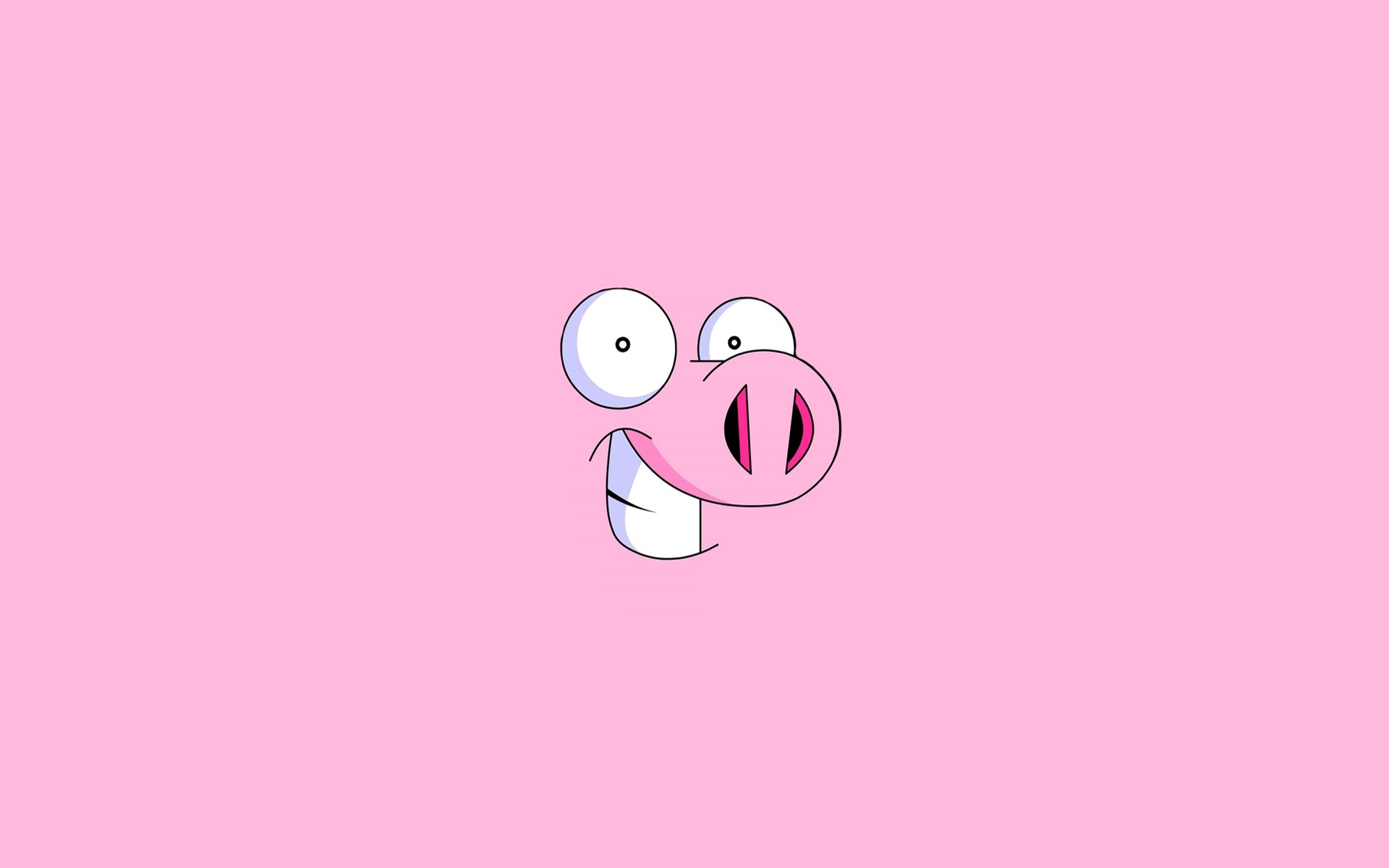 Pig Face Smile Art
